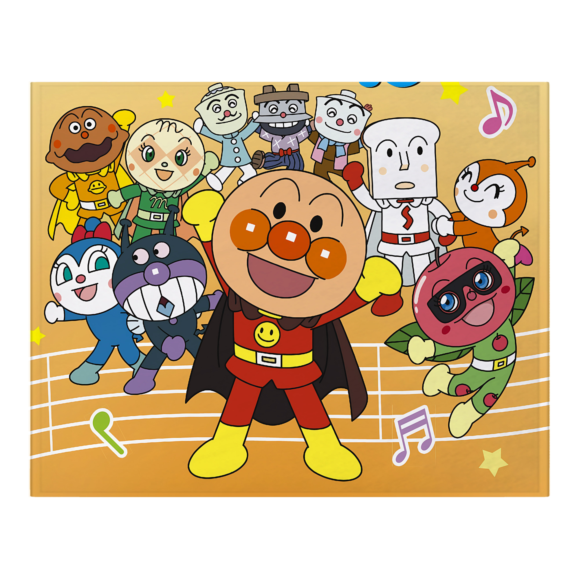 （画像用） アンパンマン Anpanman フランネルブランケット・多サイズ対応（横型）