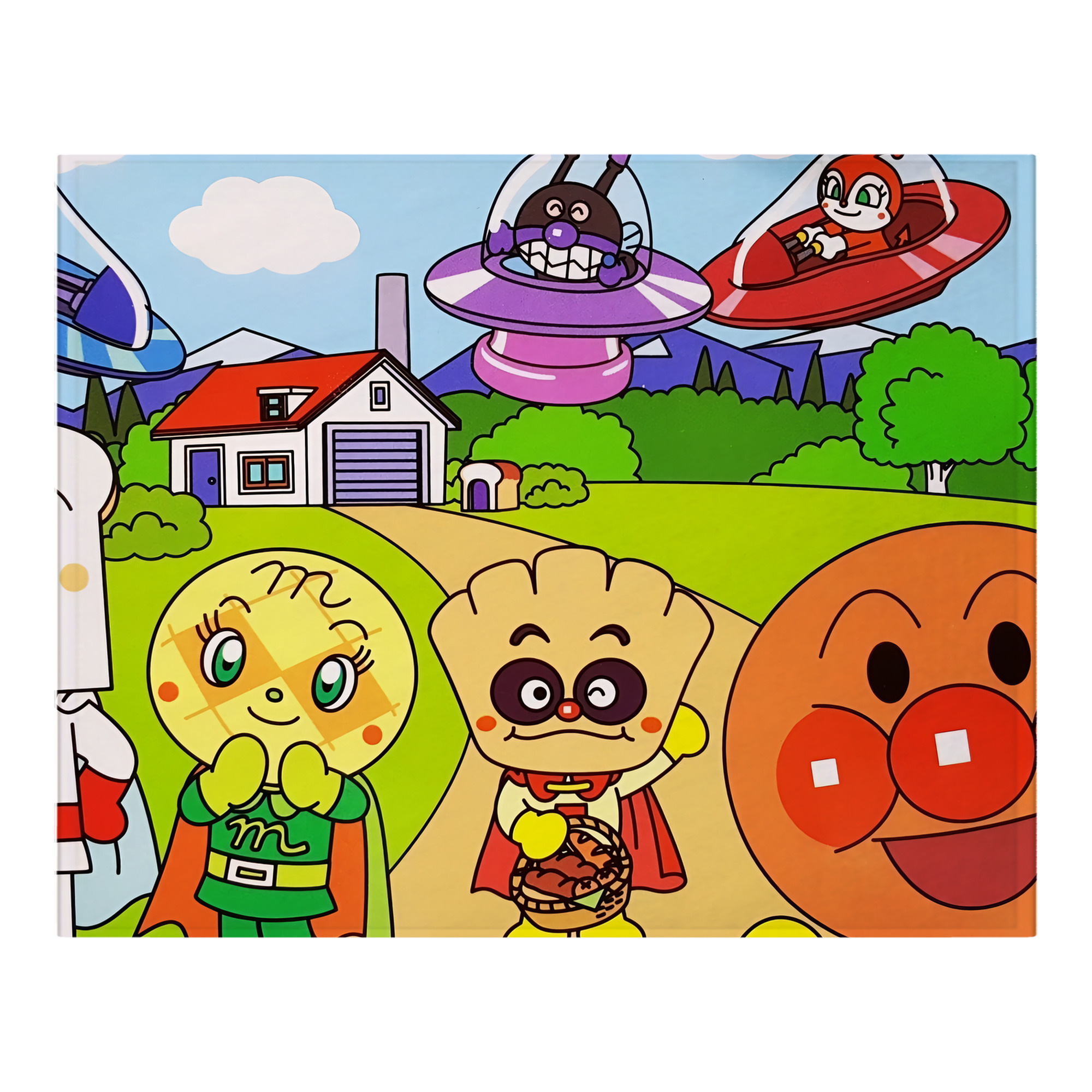 （画像用） アンパンマン Anpanman フランネルブランケット・多サイズ対応（横型）