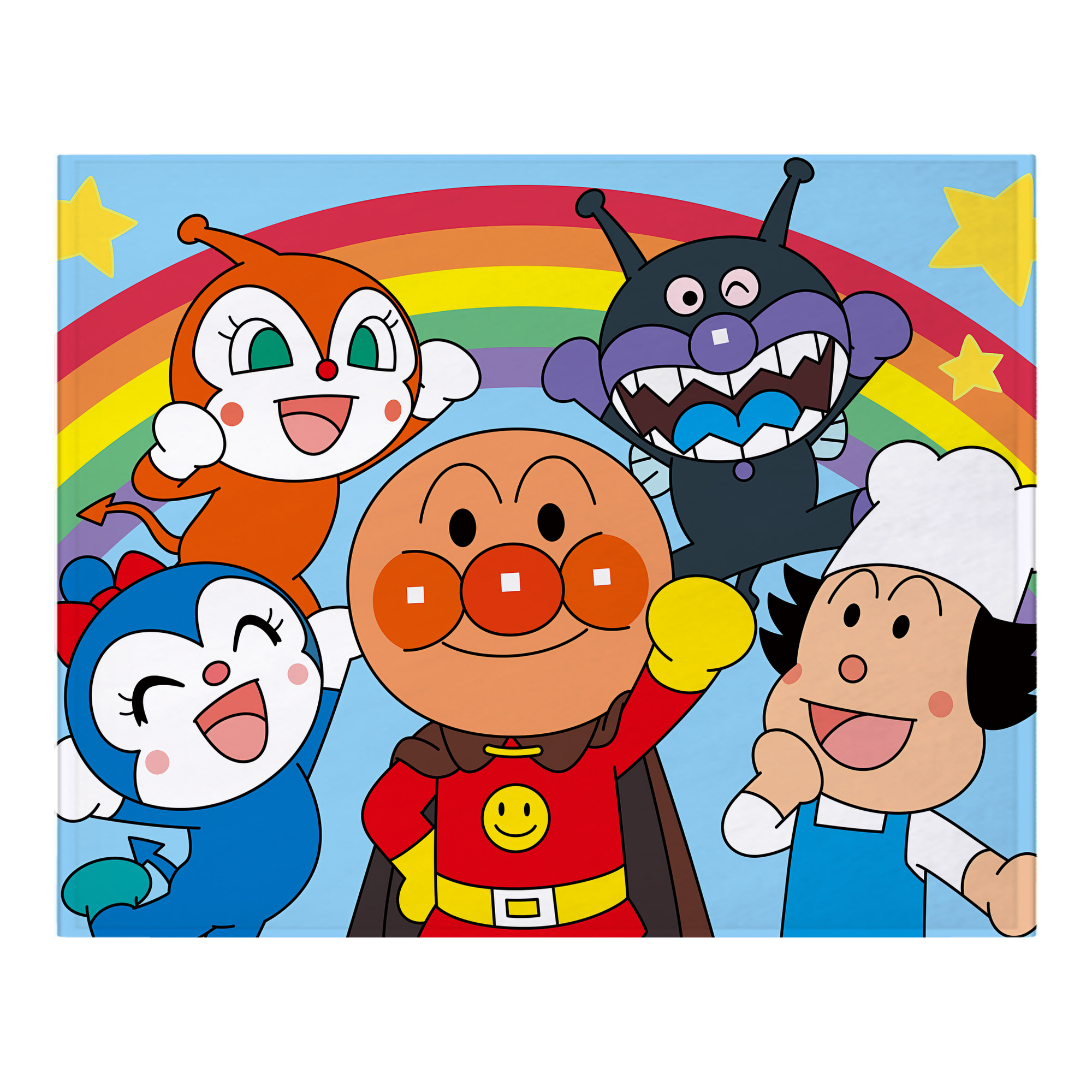 （画像用） アンパンマン Anpanman フランネルブランケット・多サイズ対応（横型）