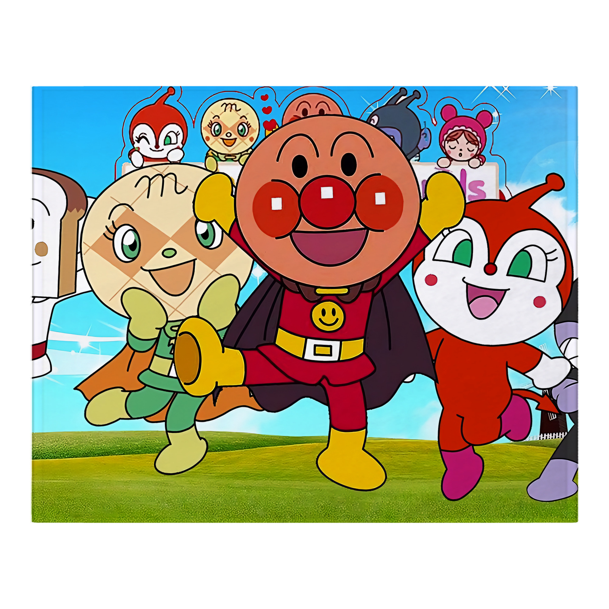 （画像用） アンパンマン Anpanman フランネルブランケット・多サイズ対応（横型）