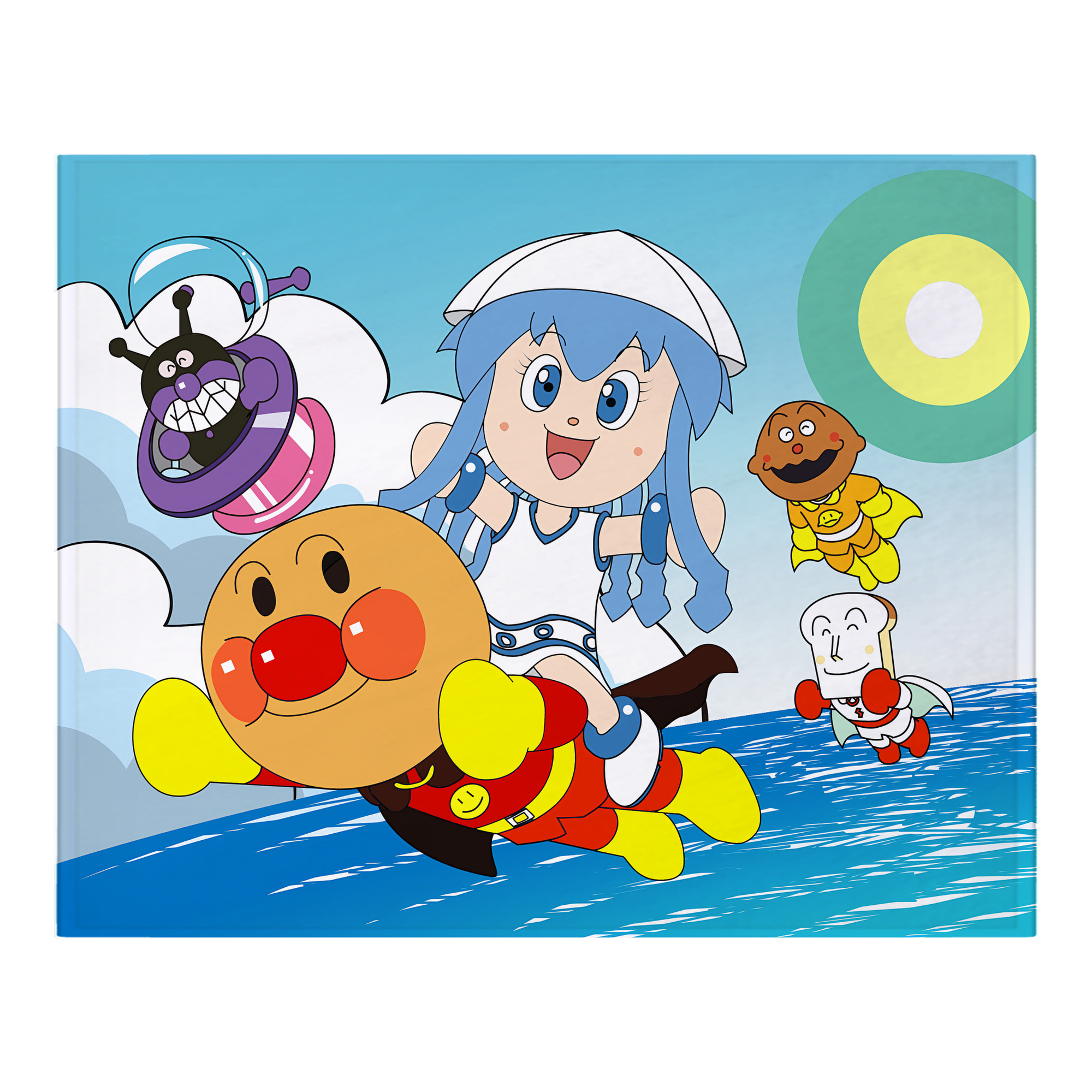 （画像用） アンパンマン Anpanman フランネルブランケット・多サイズ対応（横型）