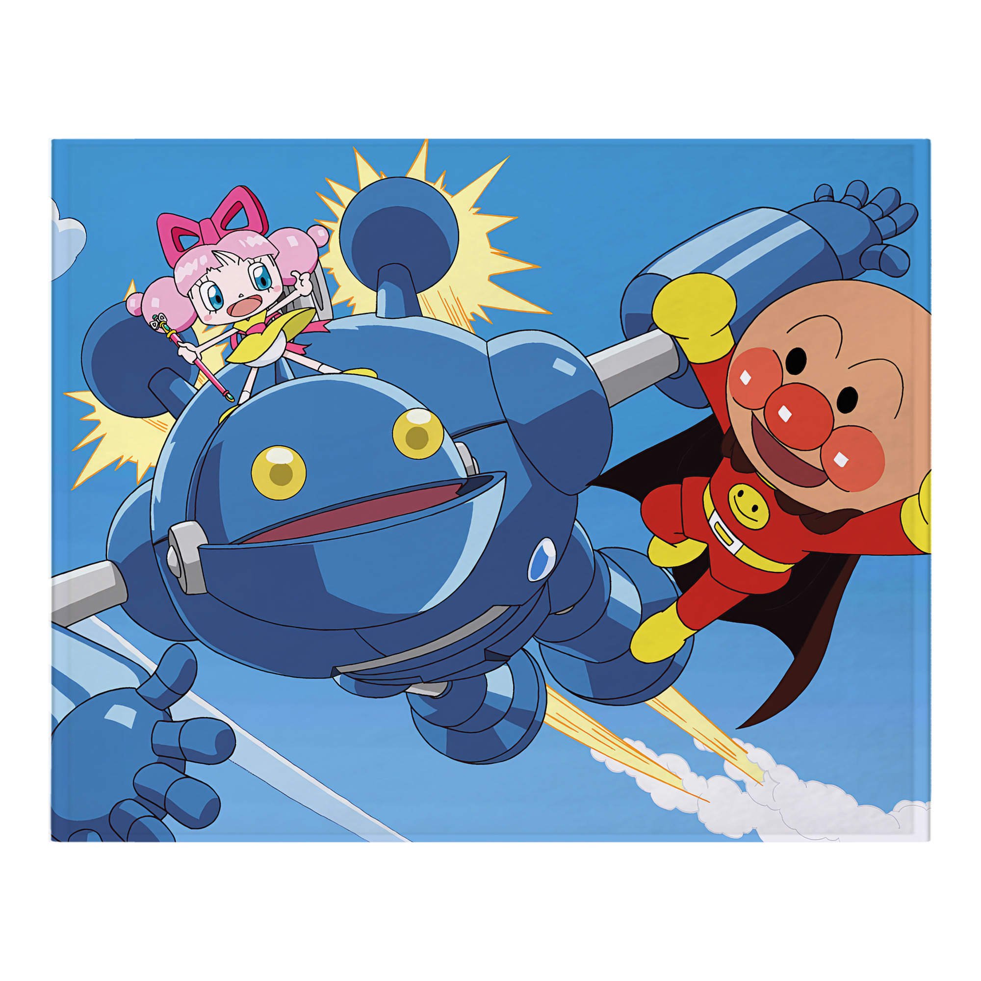 （画像用） アンパンマン Anpanman フランネルブランケット・多サイズ対応（横型）