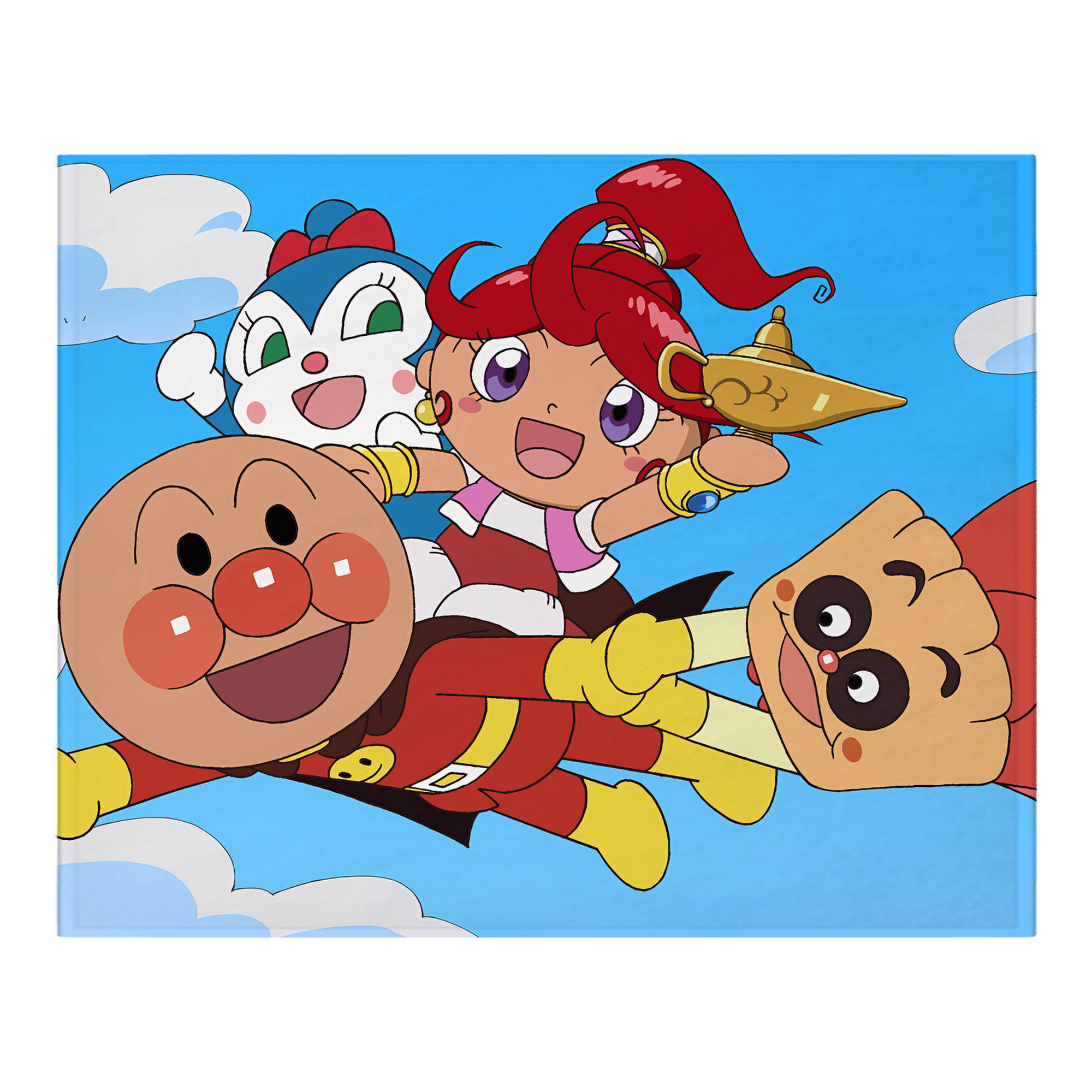 （画像用） アンパンマン Anpanman フランネルブランケット・多サイズ対応（横型）