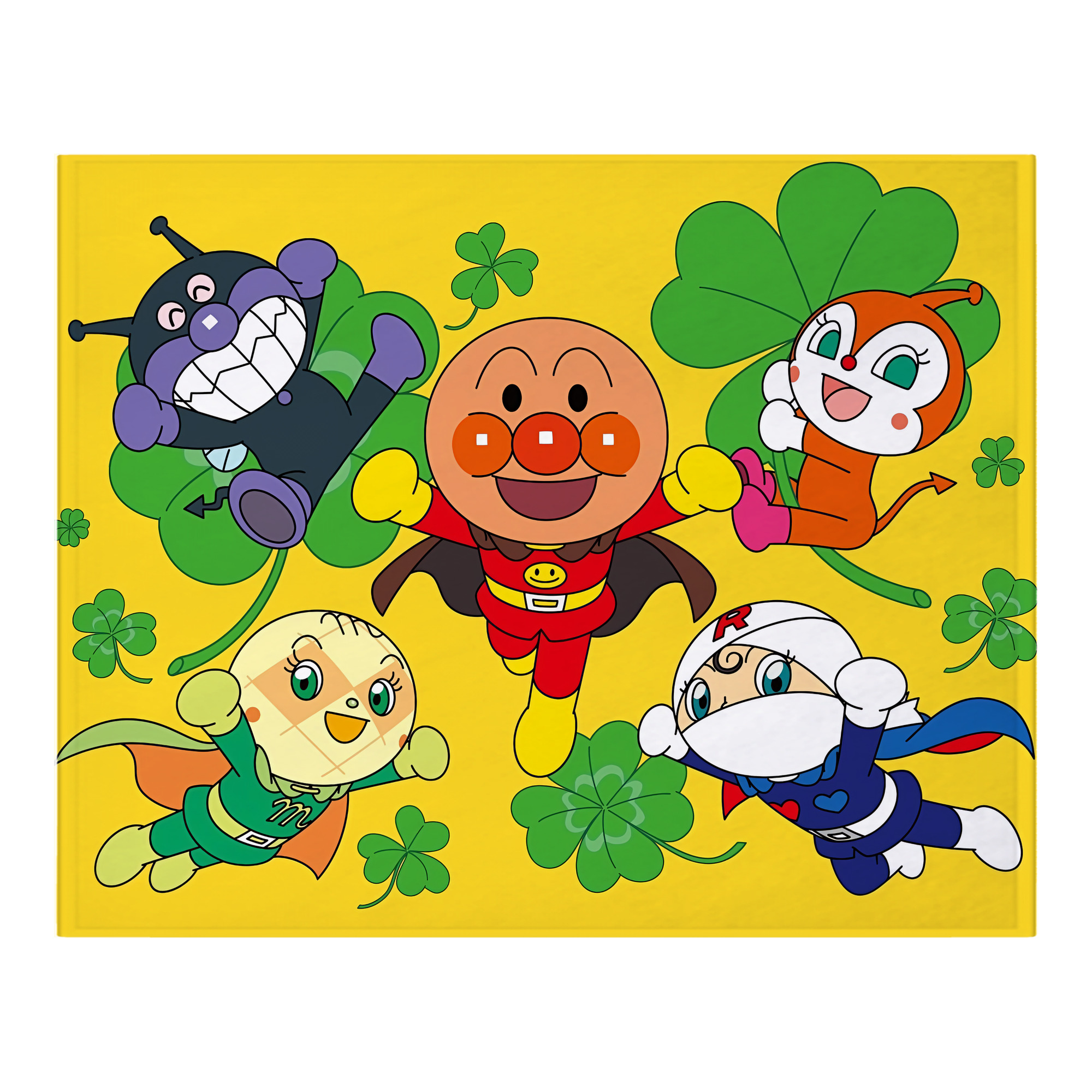 （画像用） アンパンマン Anpanman フランネルブランケット・多サイズ対応（横型）