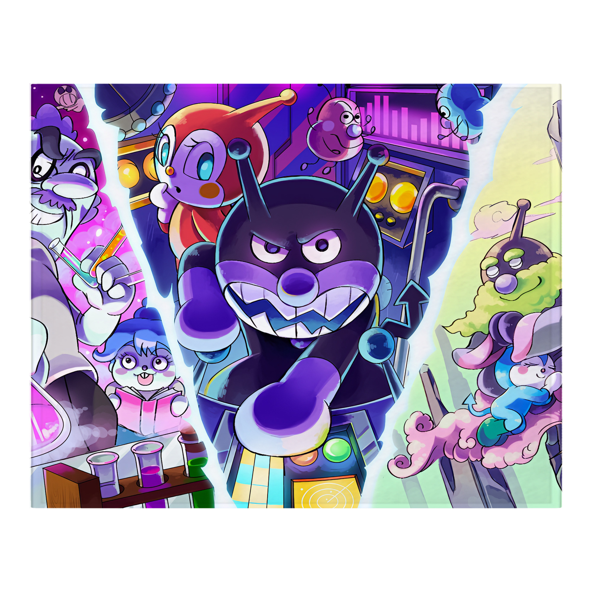 （画像用） アンパンマン Anpanman フランネルブランケット・多サイズ対応（横型）