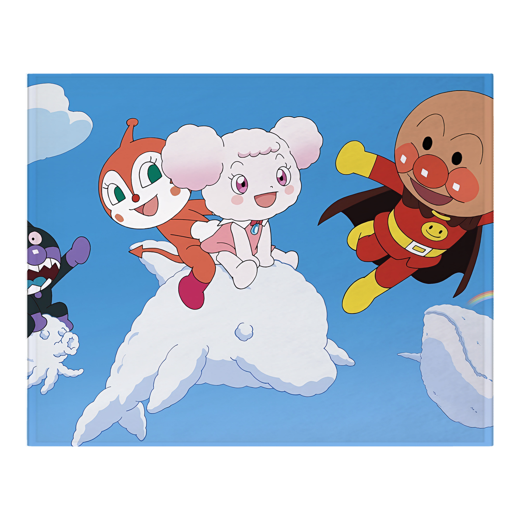 （画像用） アンパンマン Anpanman フランネルブランケット・多サイズ対応（横型）