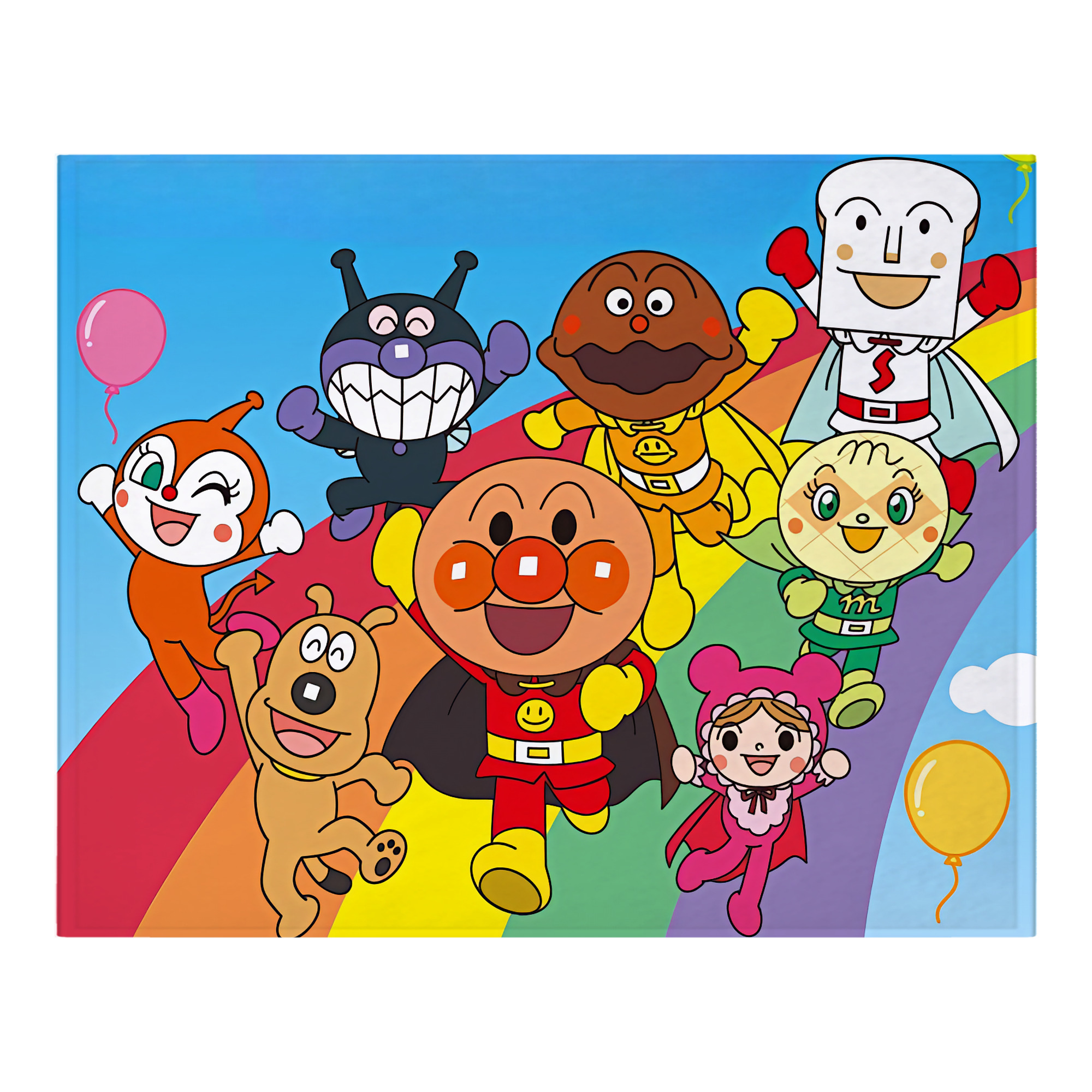 （画像用） アンパンマン Anpanman フランネルブランケット・多サイズ対応（横型）