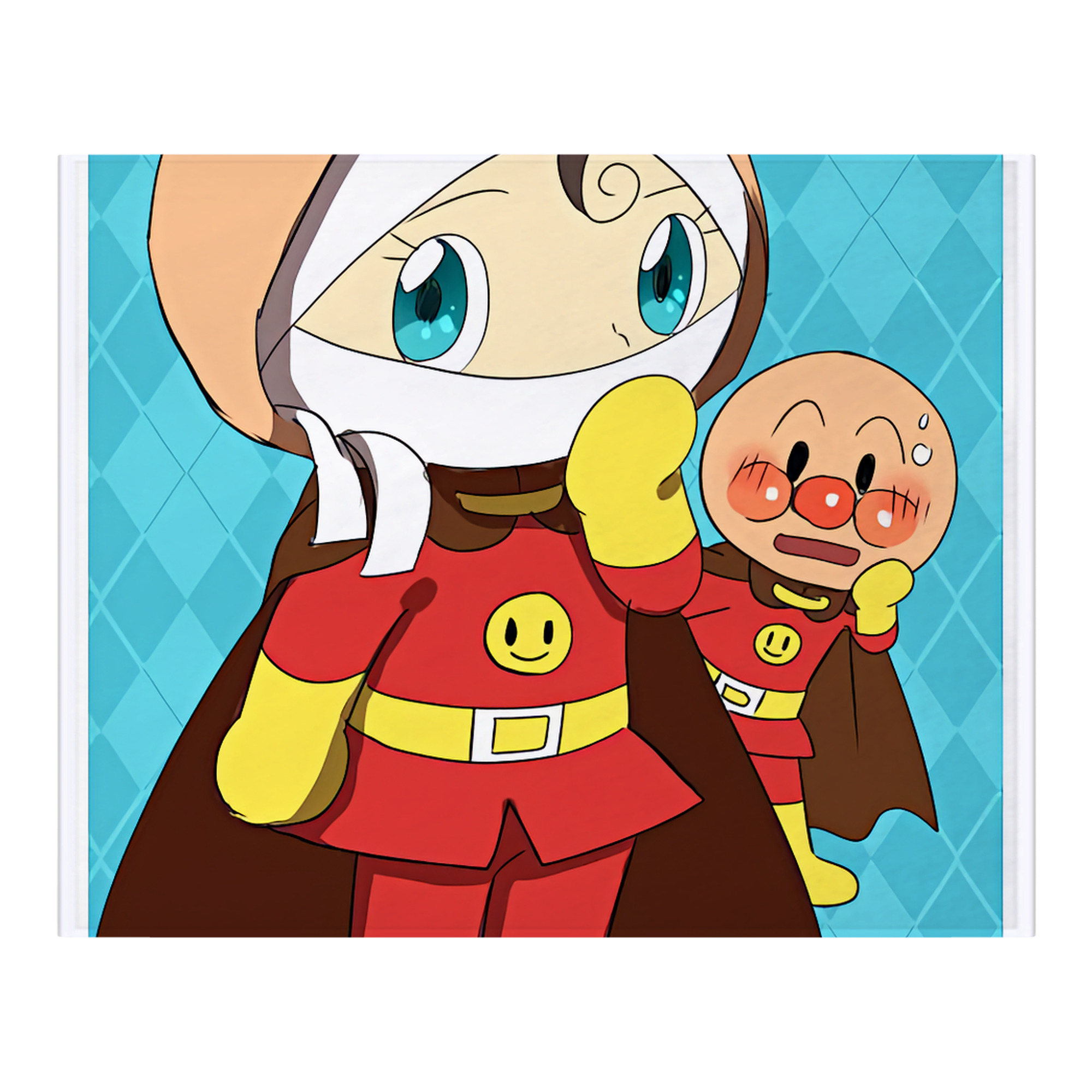 （画像用） アンパンマン Anpanman フランネルブランケット・多サイズ対応（横型）