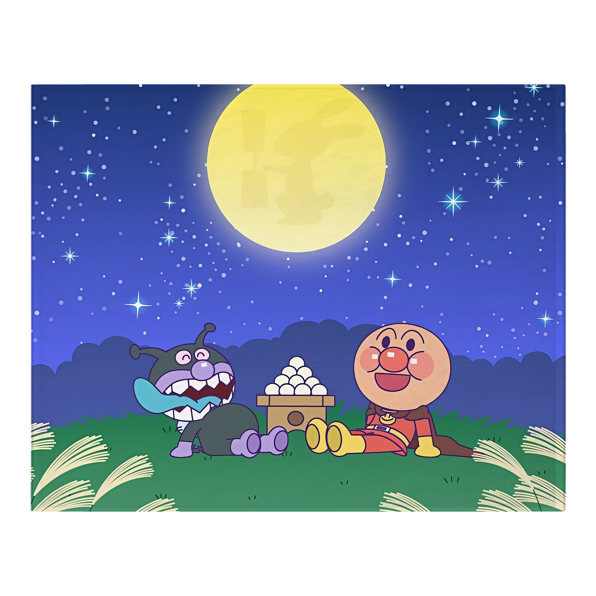 （画像用） アンパンマン Anpanman フランネルブランケット・多サイズ対応（横型）