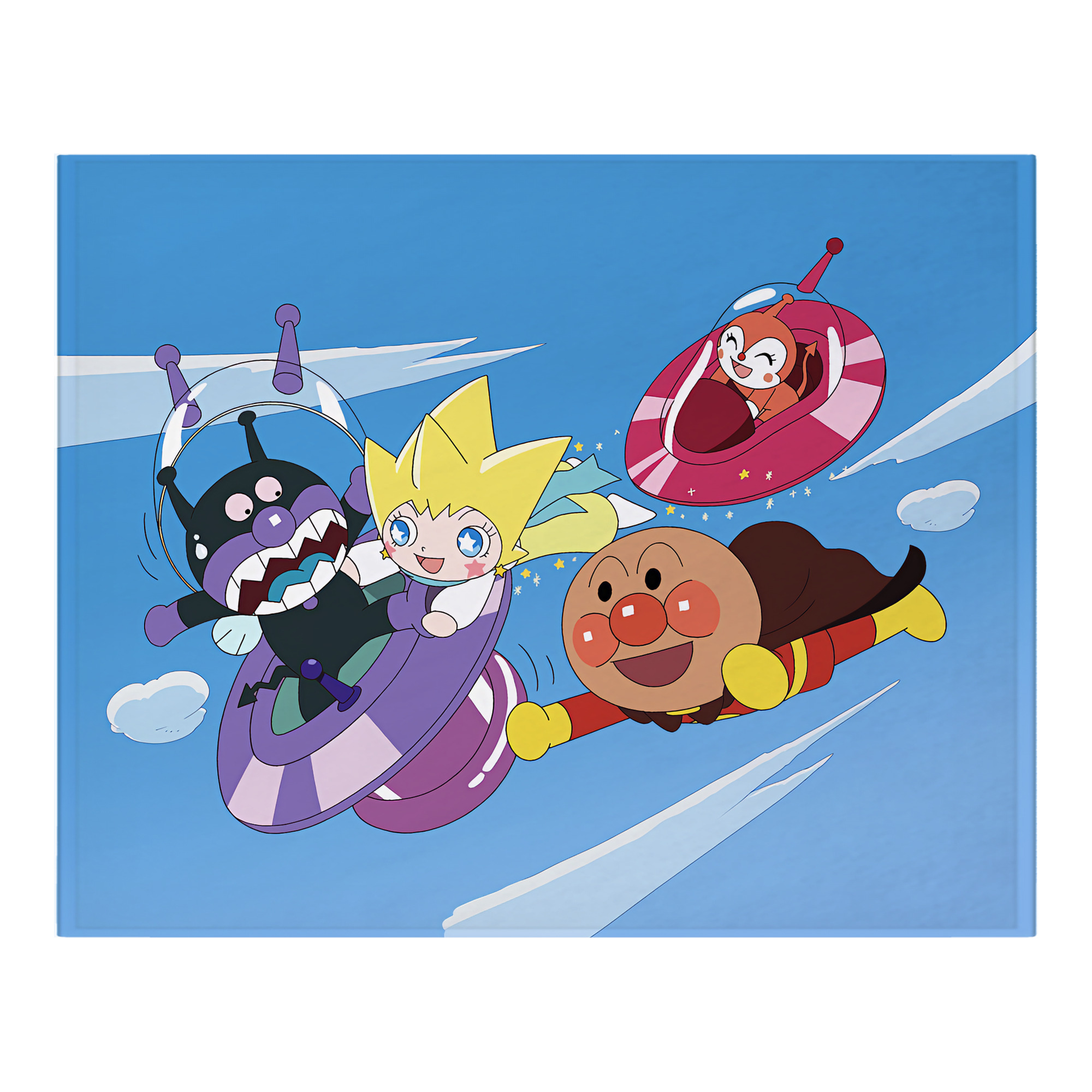（画像用） アンパンマン Anpanman フランネルブランケット・多サイズ対応（横型）