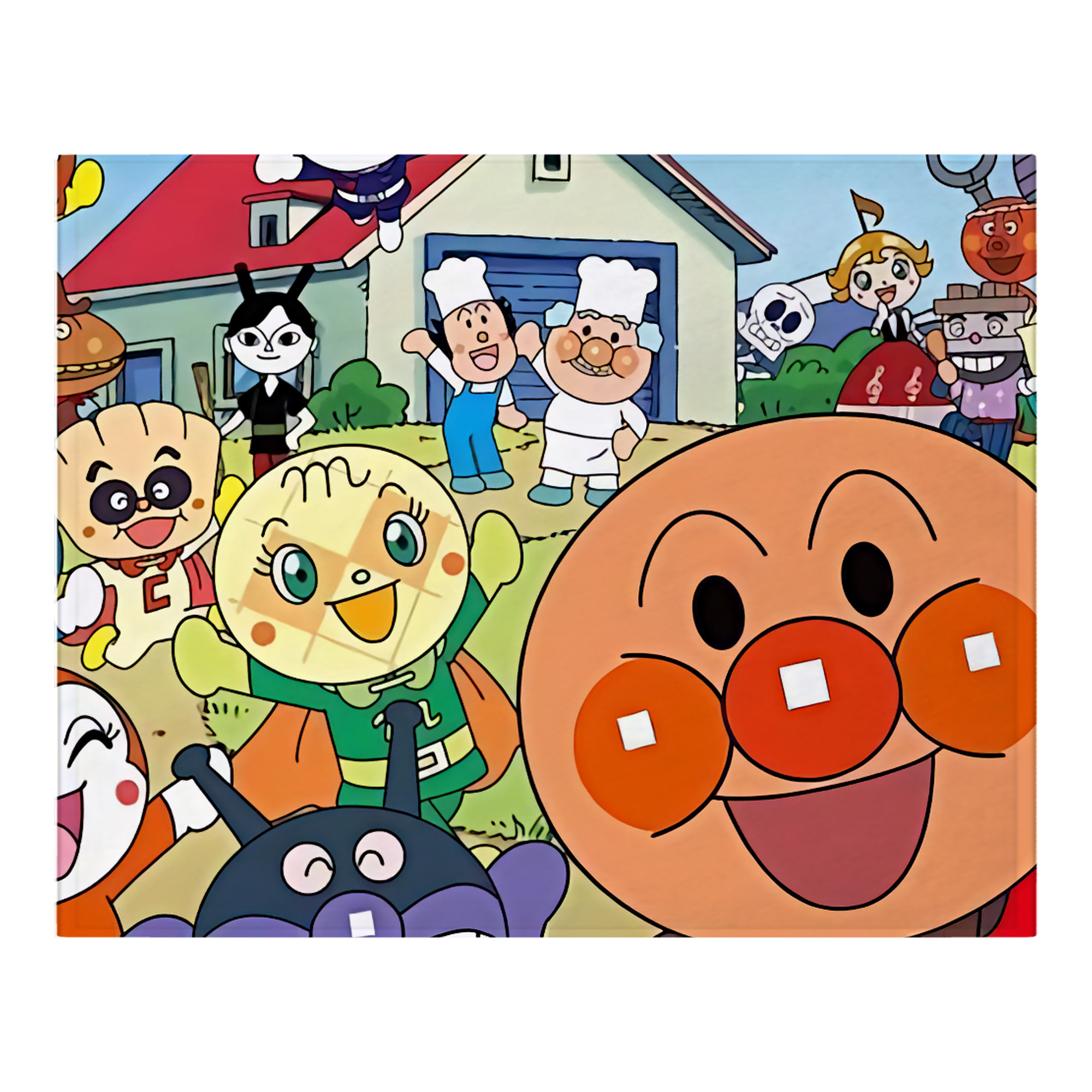 （画像用） アンパンマン Anpanman フランネルブランケット・多サイズ対応（横型）