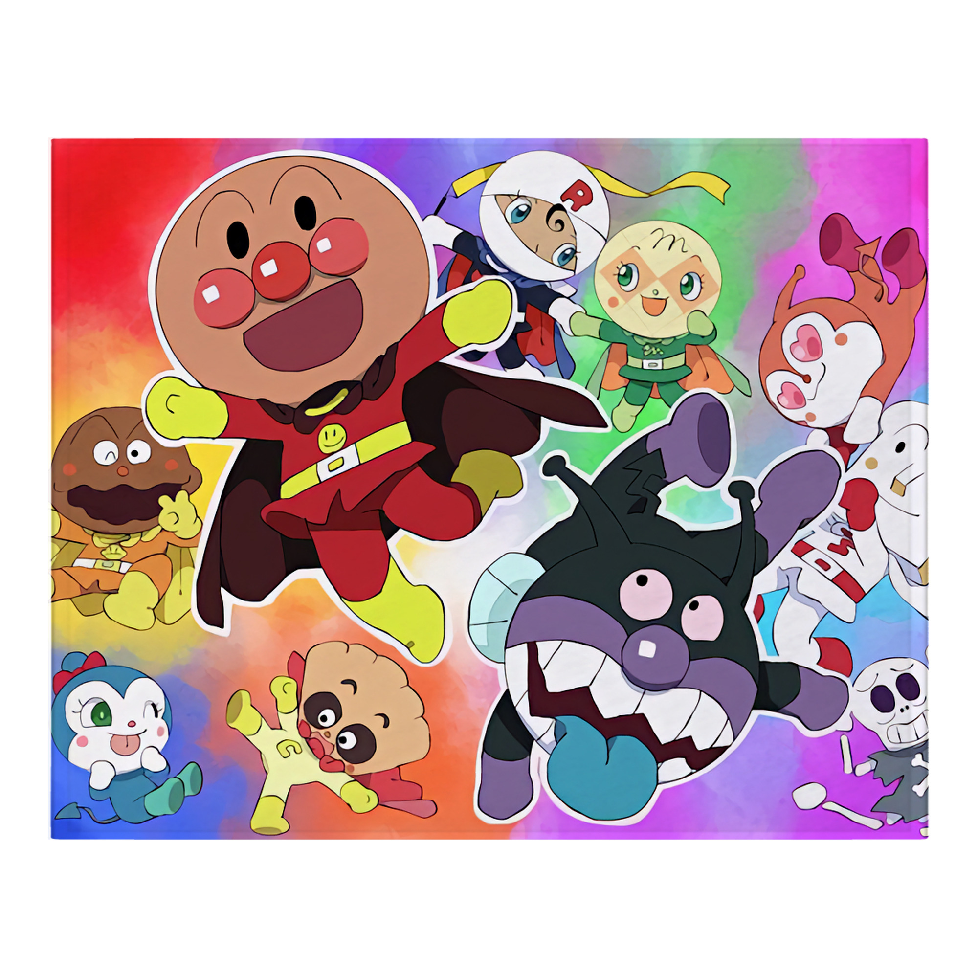 （画像用） アンパンマン Anpanman フランネルブランケット・多サイズ対応（横型）