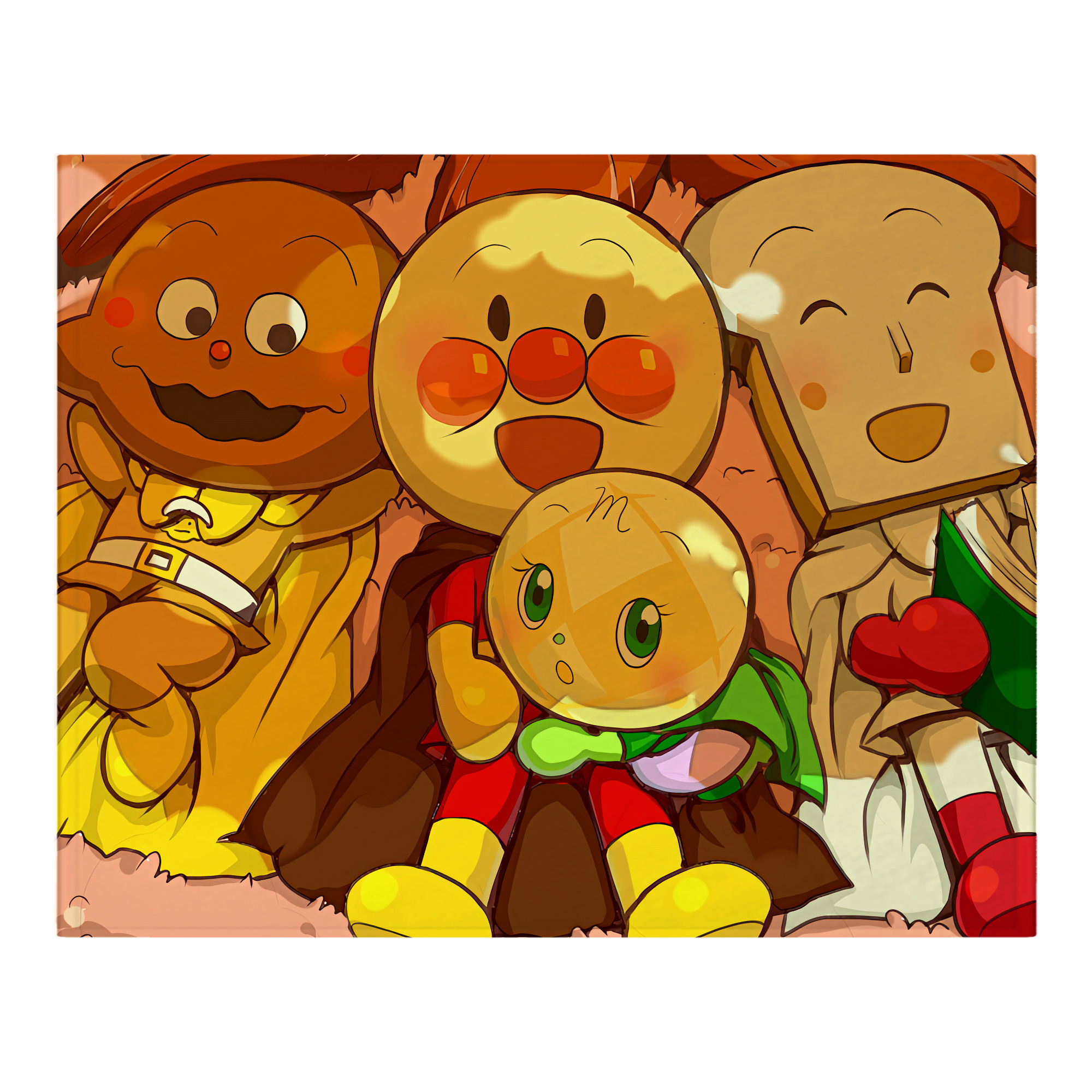 （画像用） アンパンマン Anpanman フランネルブランケット・多サイズ対応（横型）