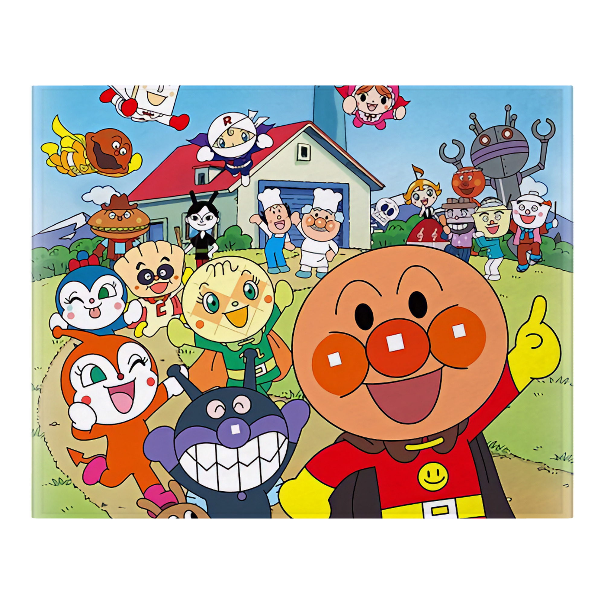 （画像用） アンパンマン Anpanman フランネルブランケット・多サイズ対応（横型）