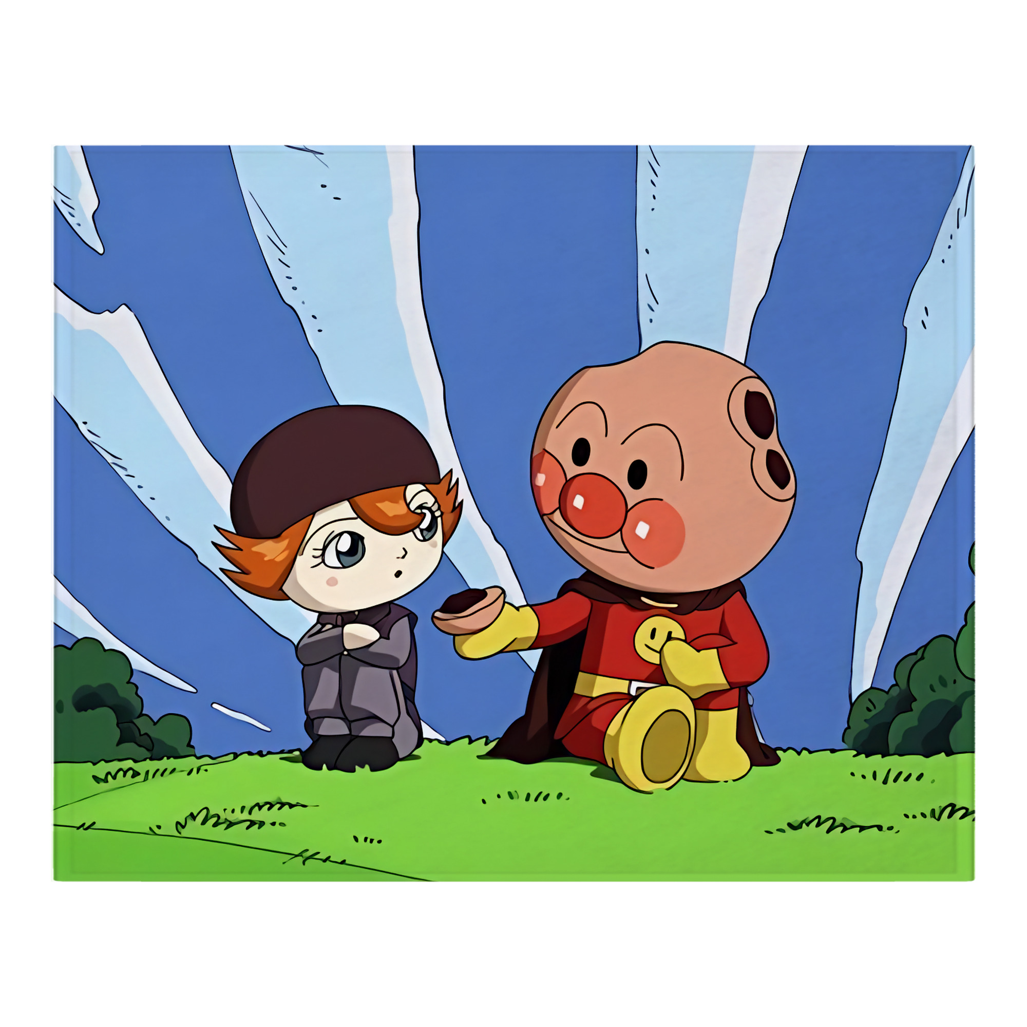 （画像用） アンパンマン Anpanman フランネルブランケット・多サイズ対応（横型）