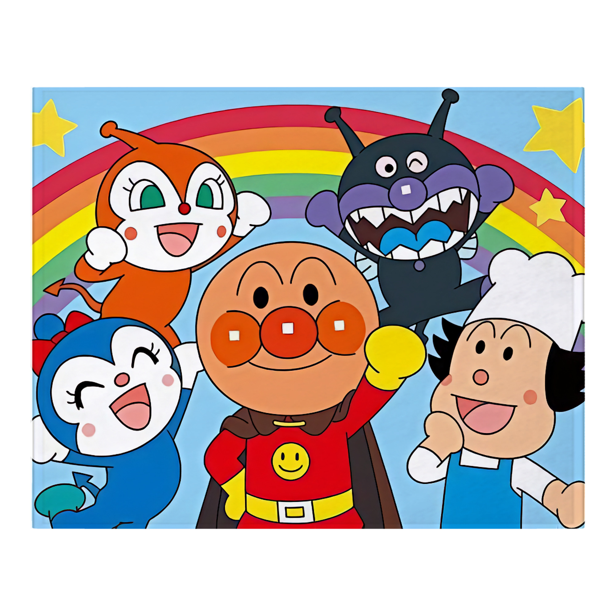 （画像用） アンパンマン Anpanman フランネルブランケット・多サイズ対応（横型）