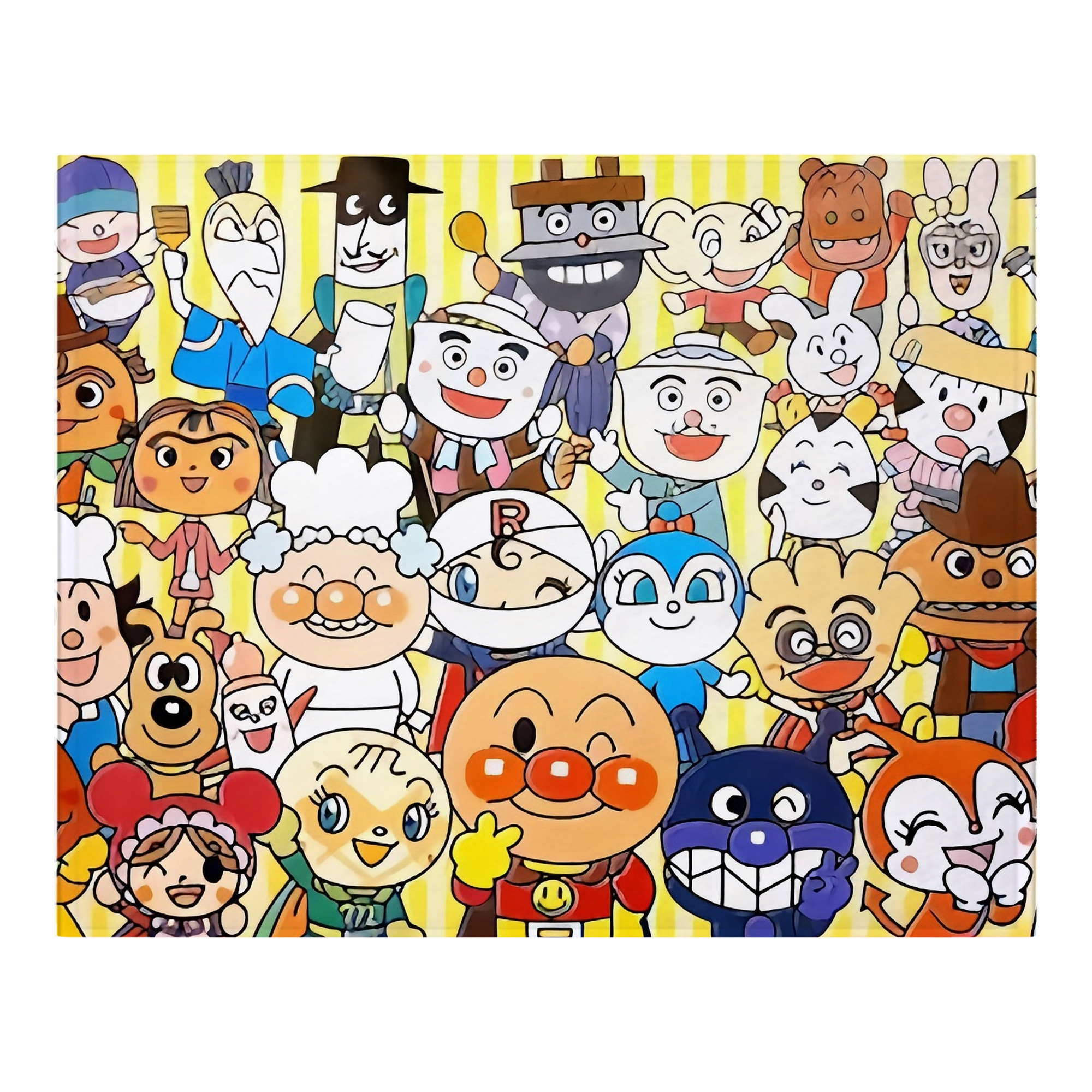 （画像用） アンパンマン Anpanman フランネルブランケット・多サイズ対応（横型）