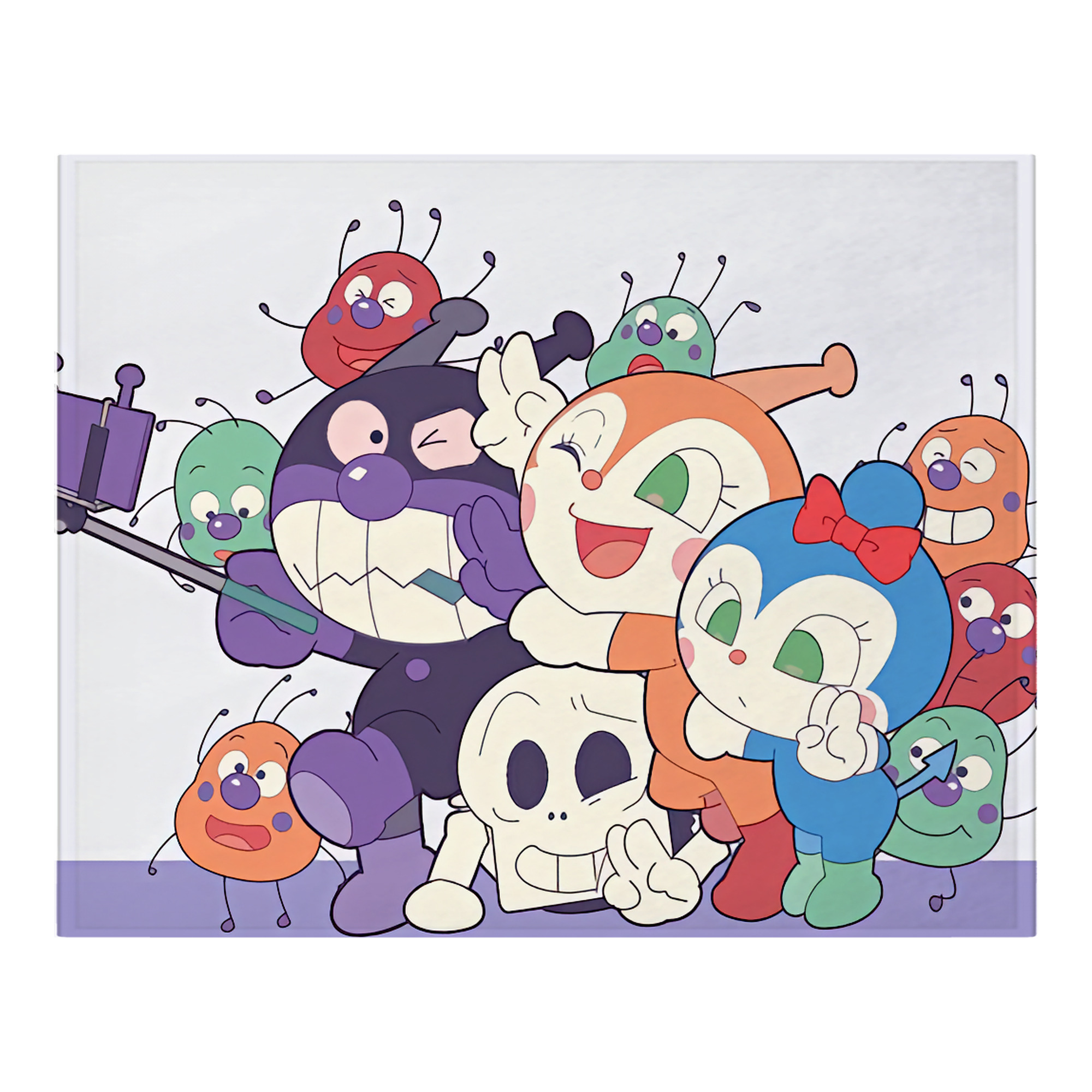 （画像用） アンパンマン Anpanman フランネルブランケット・多サイズ対応（横型）