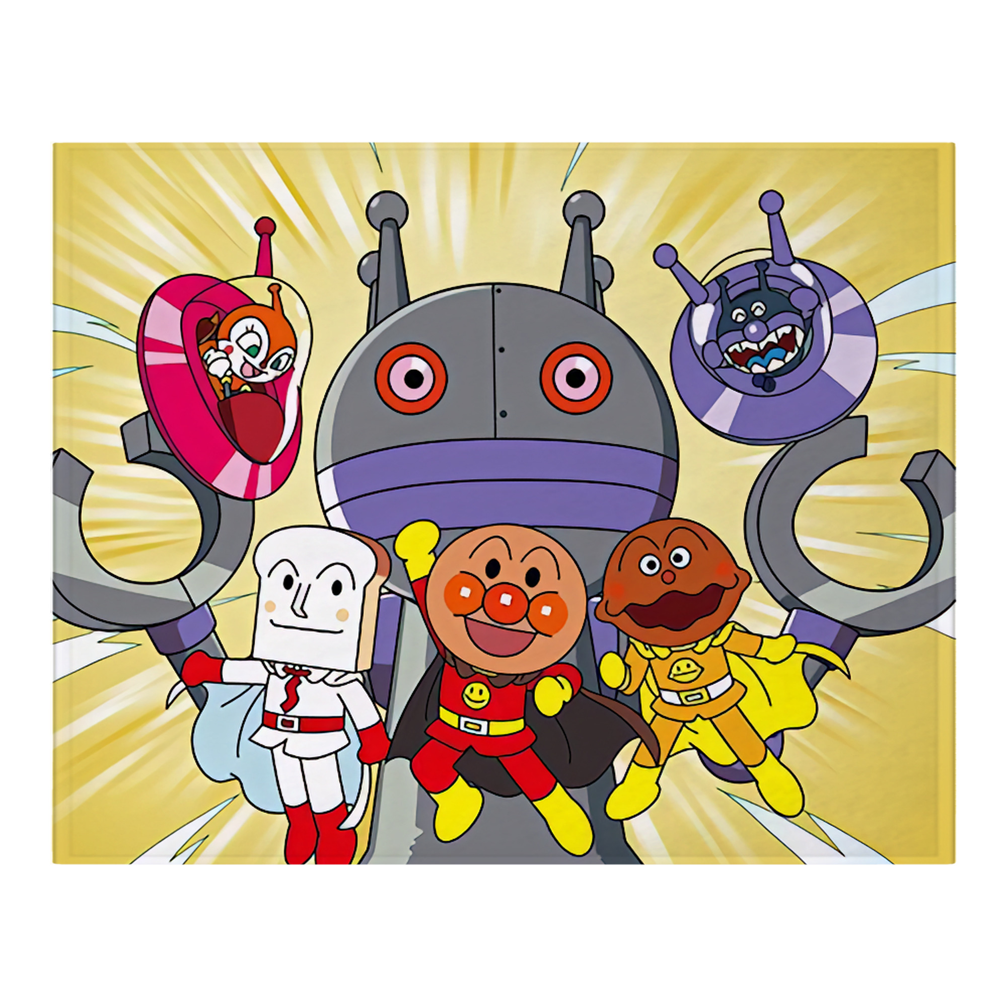 （画像用） アンパンマン Anpanman フランネルブランケット・多サイズ対応（横型）