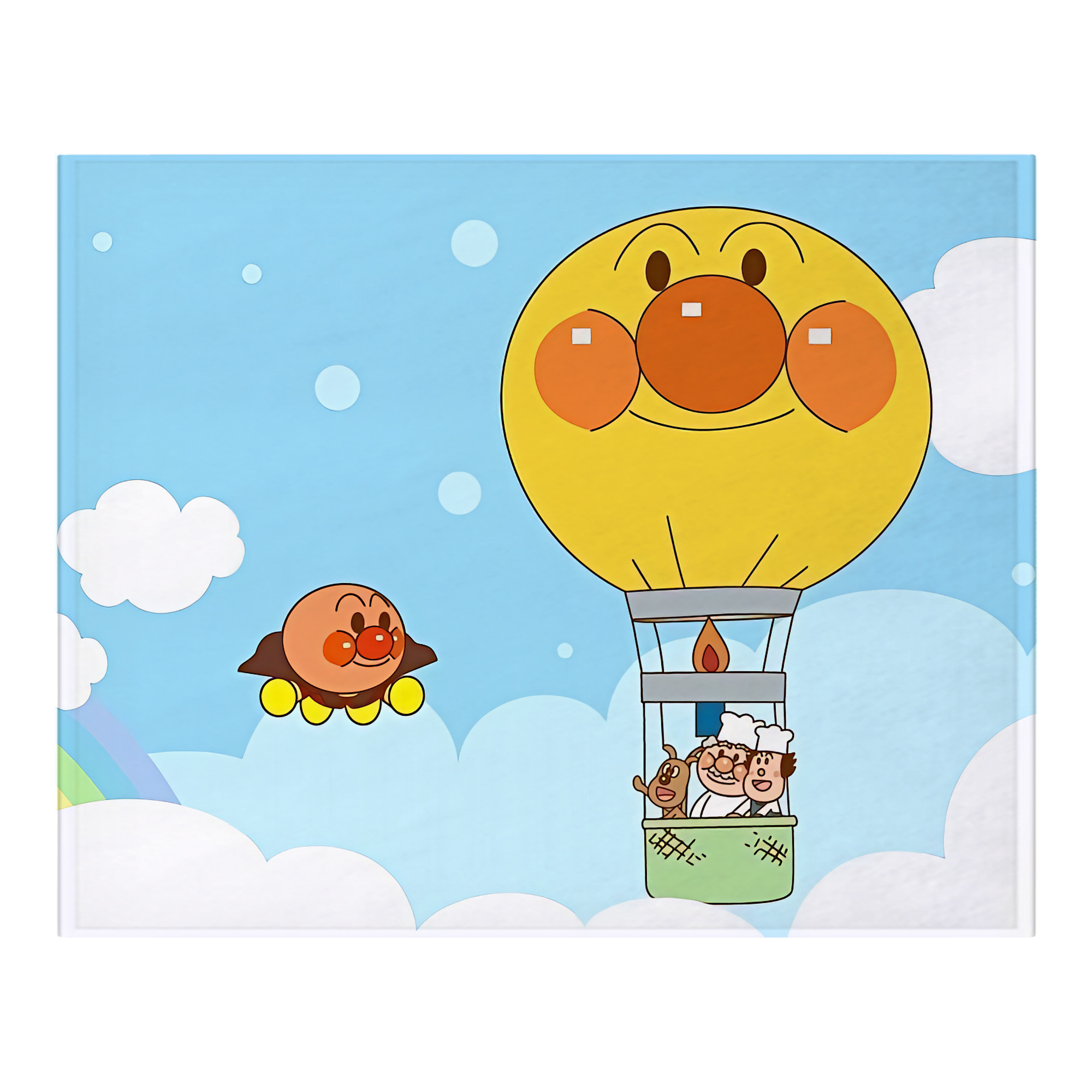 （画像用） アンパンマン Anpanman フランネルブランケット・多サイズ対応（横型）