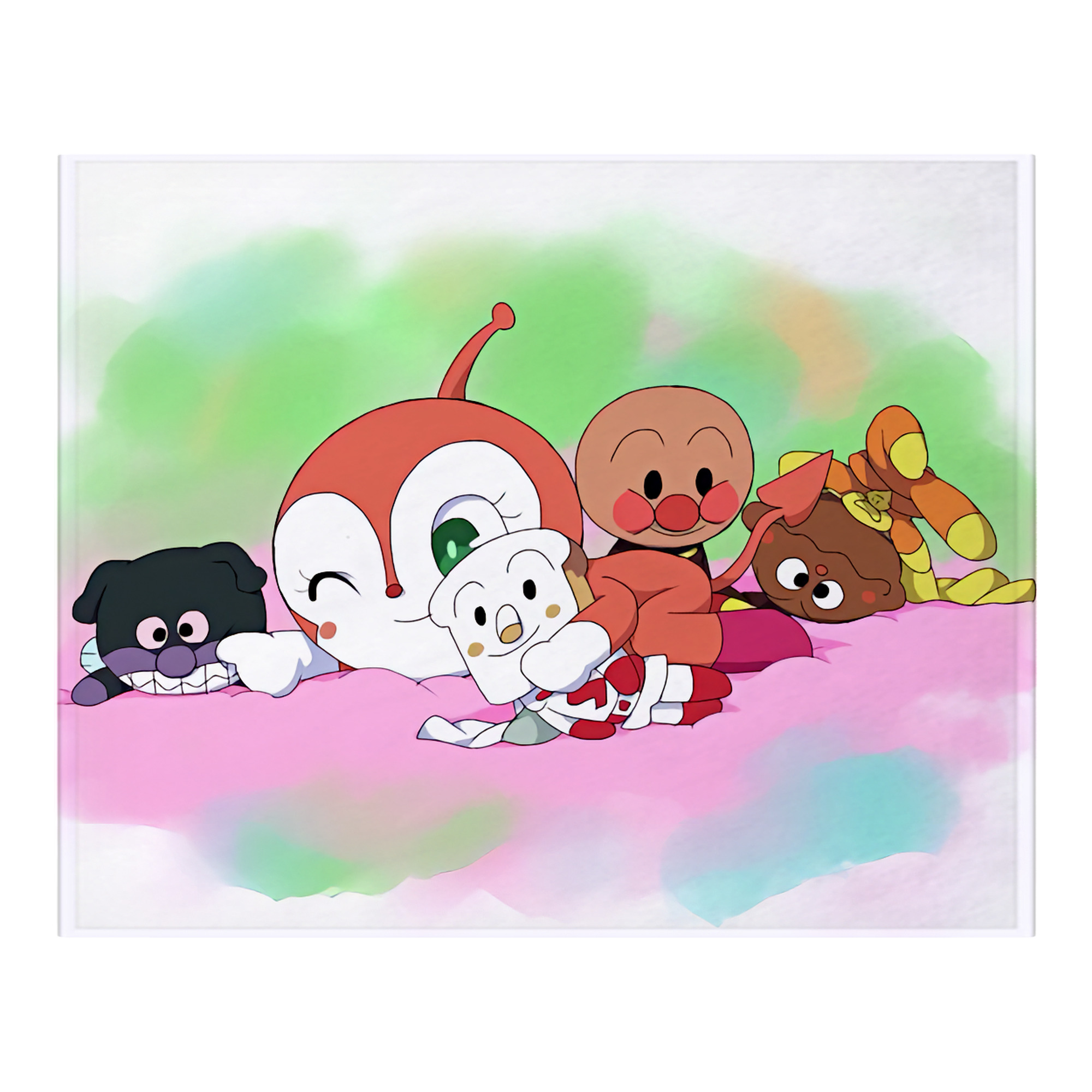 （画像用） アンパンマン Anpanman フランネルブランケット・多サイズ対応（横型）