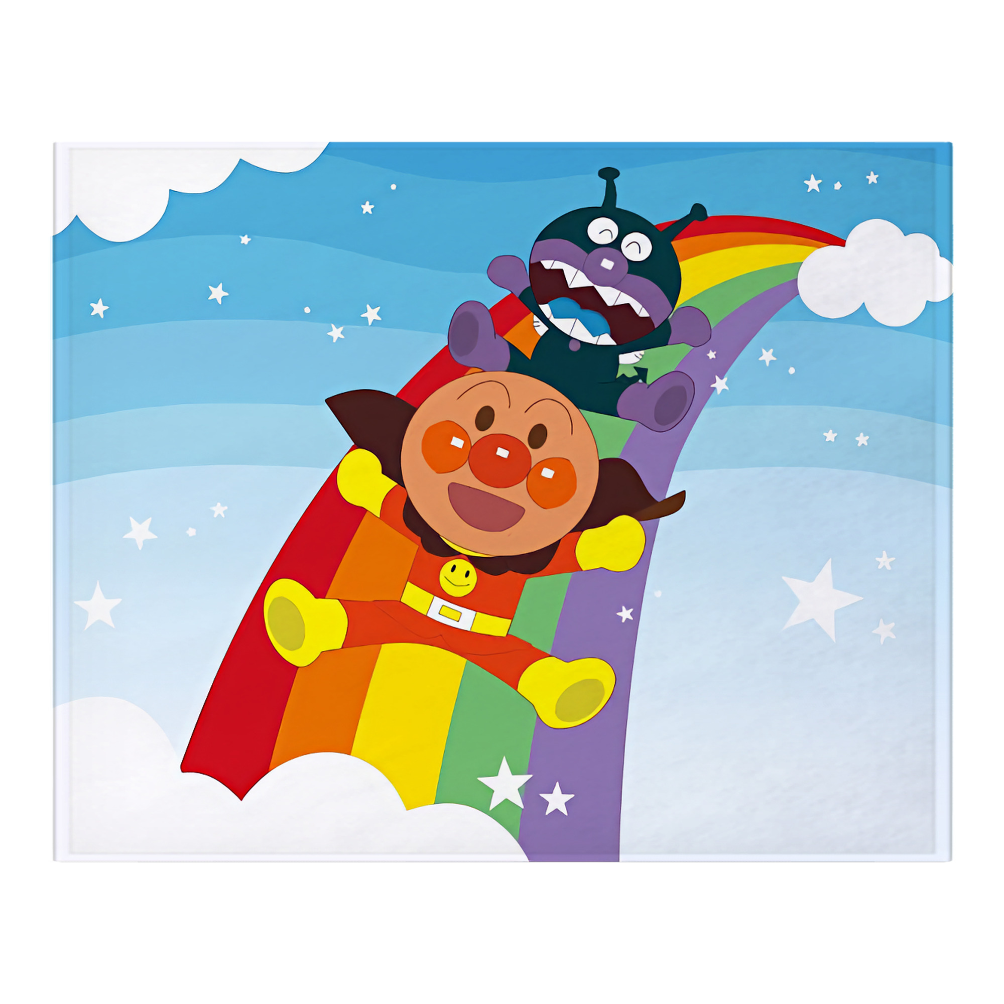 （画像用） アンパンマン Anpanman フランネルブランケット・多サイズ対応（横型）