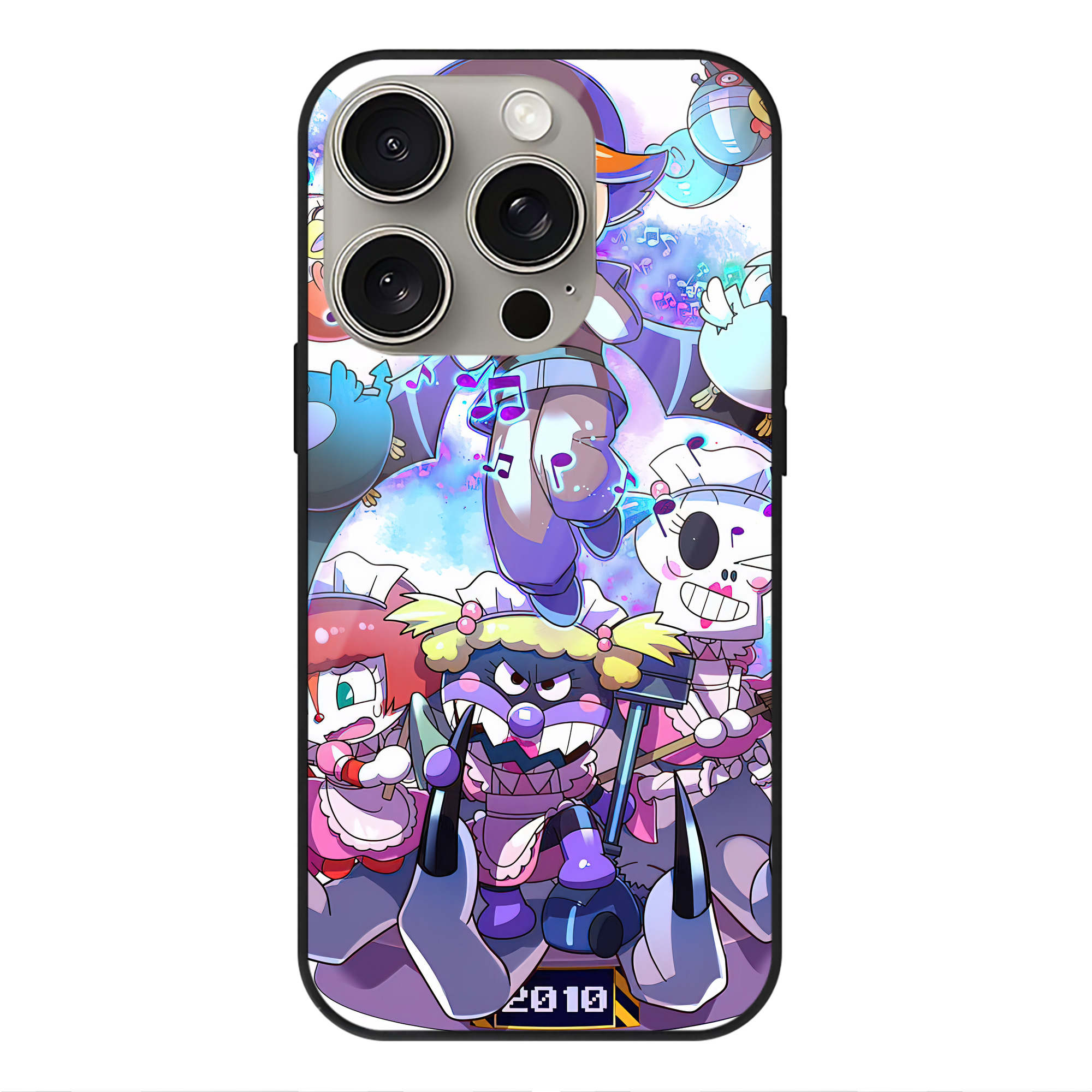 （画像用） アンパンマン Anpanman 【iPhone15Pro対応】スマホケース 耐衝撃＆黄変防止 背面ガラス
