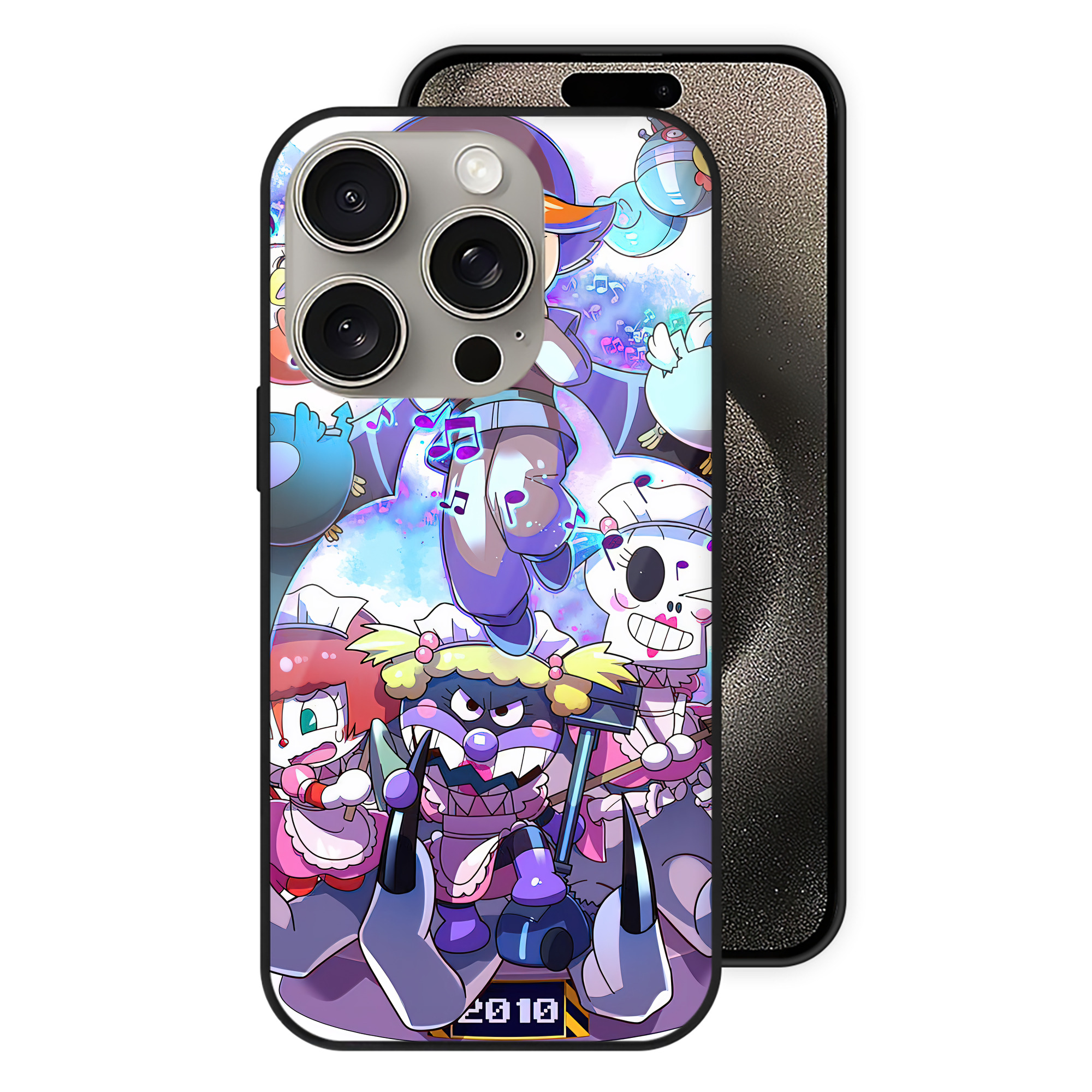 （画像用） アンパンマン Anpanman 【iPhone15Pro対応】スマホケース 耐衝撃＆黄変防止 背面ガラス