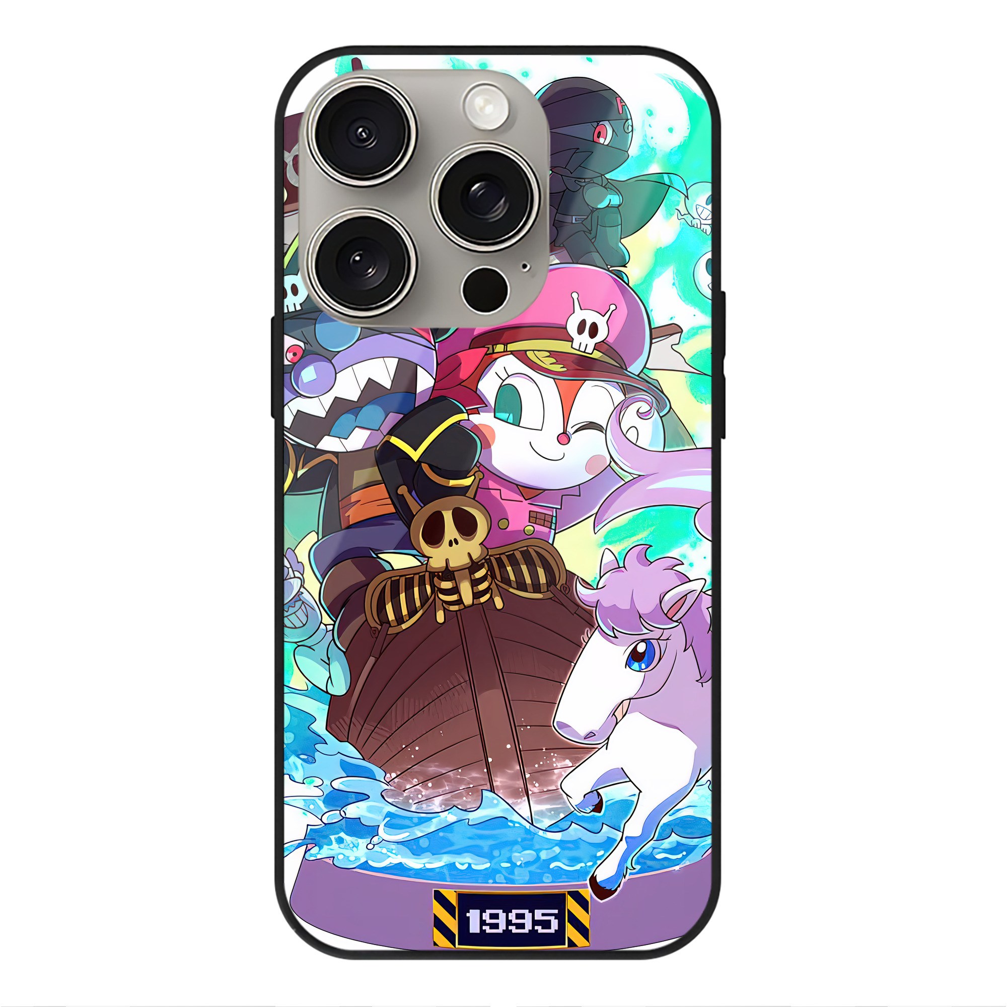 （画像用） アンパンマン Anpanman 【iPhone15Pro対応】スマホケース 耐衝撃＆黄変防止 背面ガラス