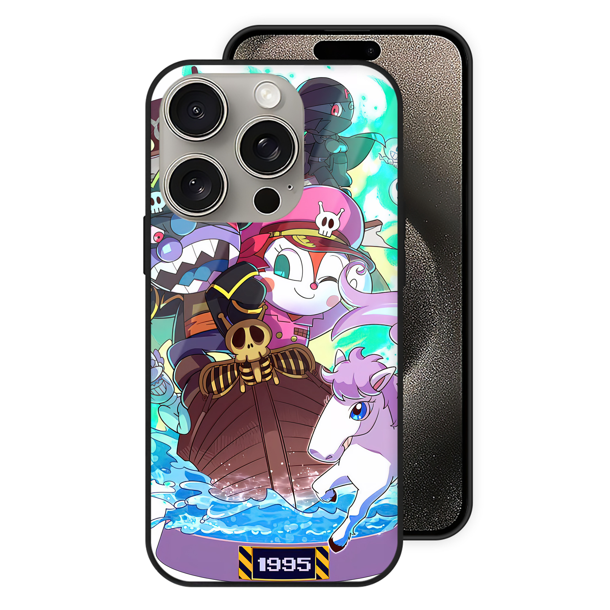 （画像用） アンパンマン Anpanman 【iPhone15Pro対応】スマホケース 耐衝撃＆黄変防止 背面ガラス