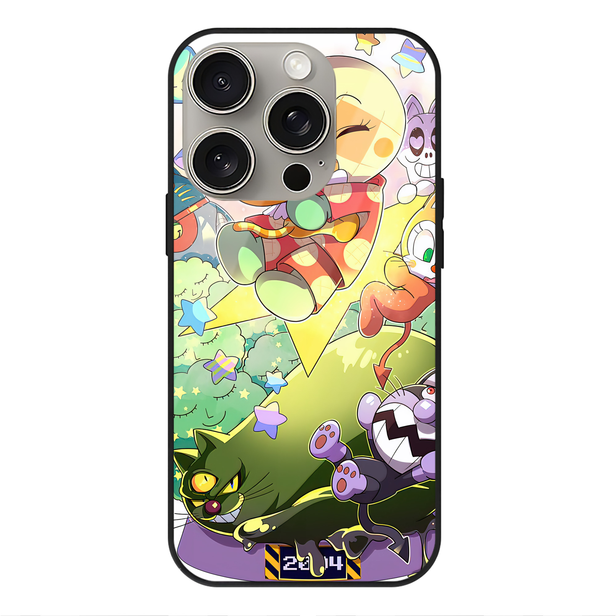 （画像用） アンパンマン Anpanman 【iPhone15Pro対応】スマホケース 耐衝撃＆黄変防止 背面ガラス