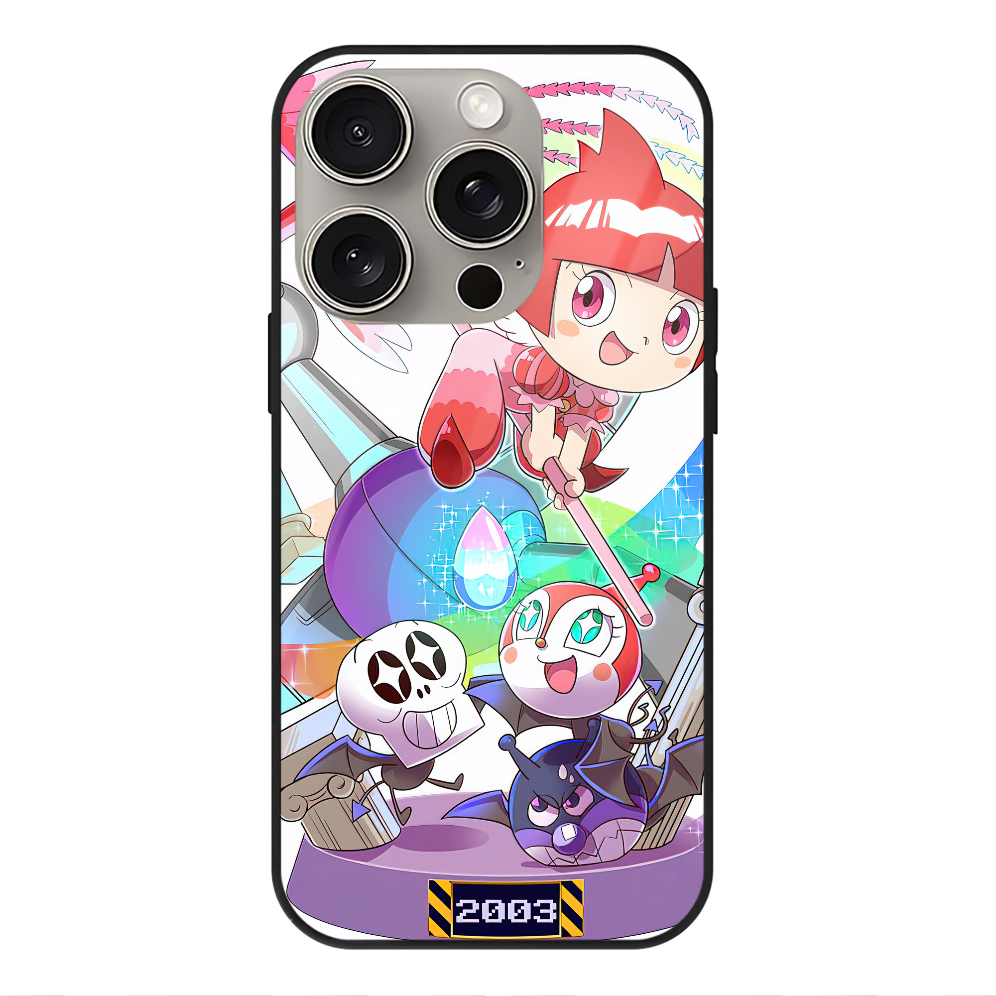 （画像用） アンパンマン Anpanman 【iPhone15Pro対応】スマホケース 耐衝撃＆黄変防止 背面ガラス