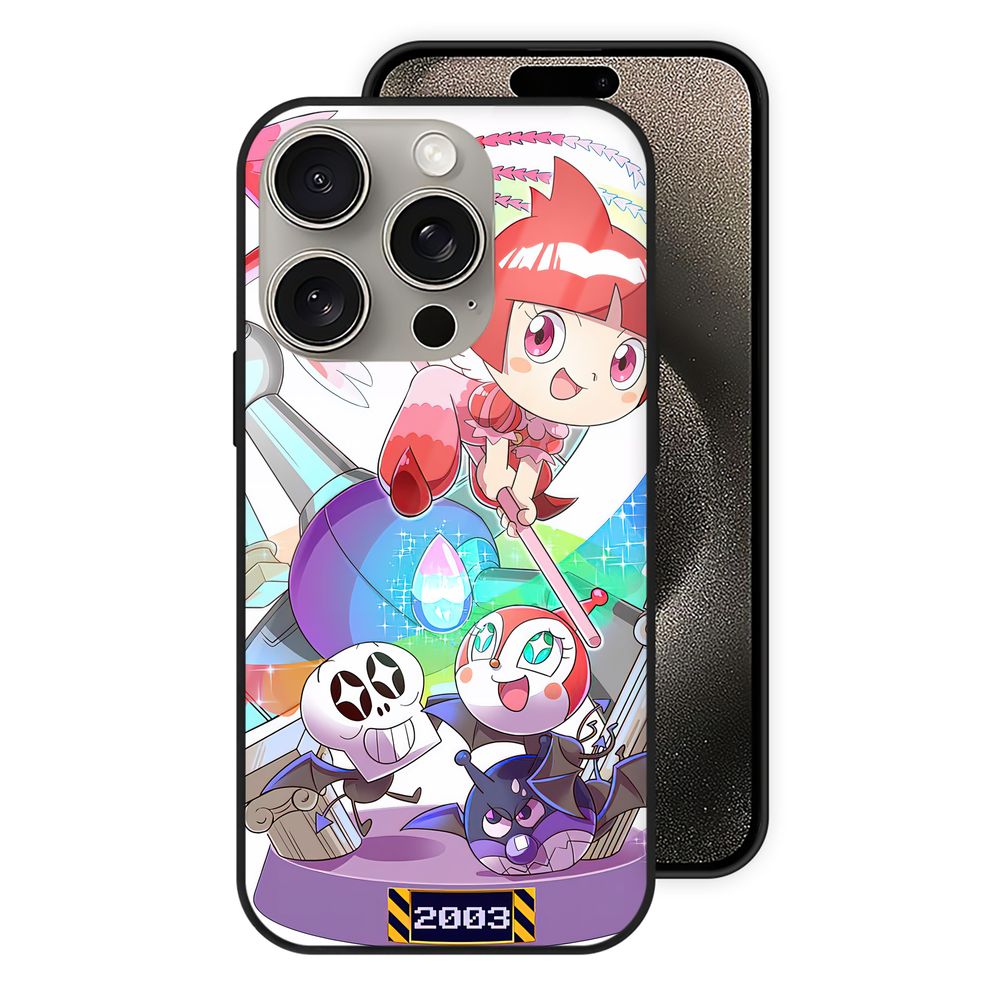 （画像用） アンパンマン Anpanman 【iPhone15Pro対応】スマホケース 耐衝撃＆黄変防止 背面ガラス