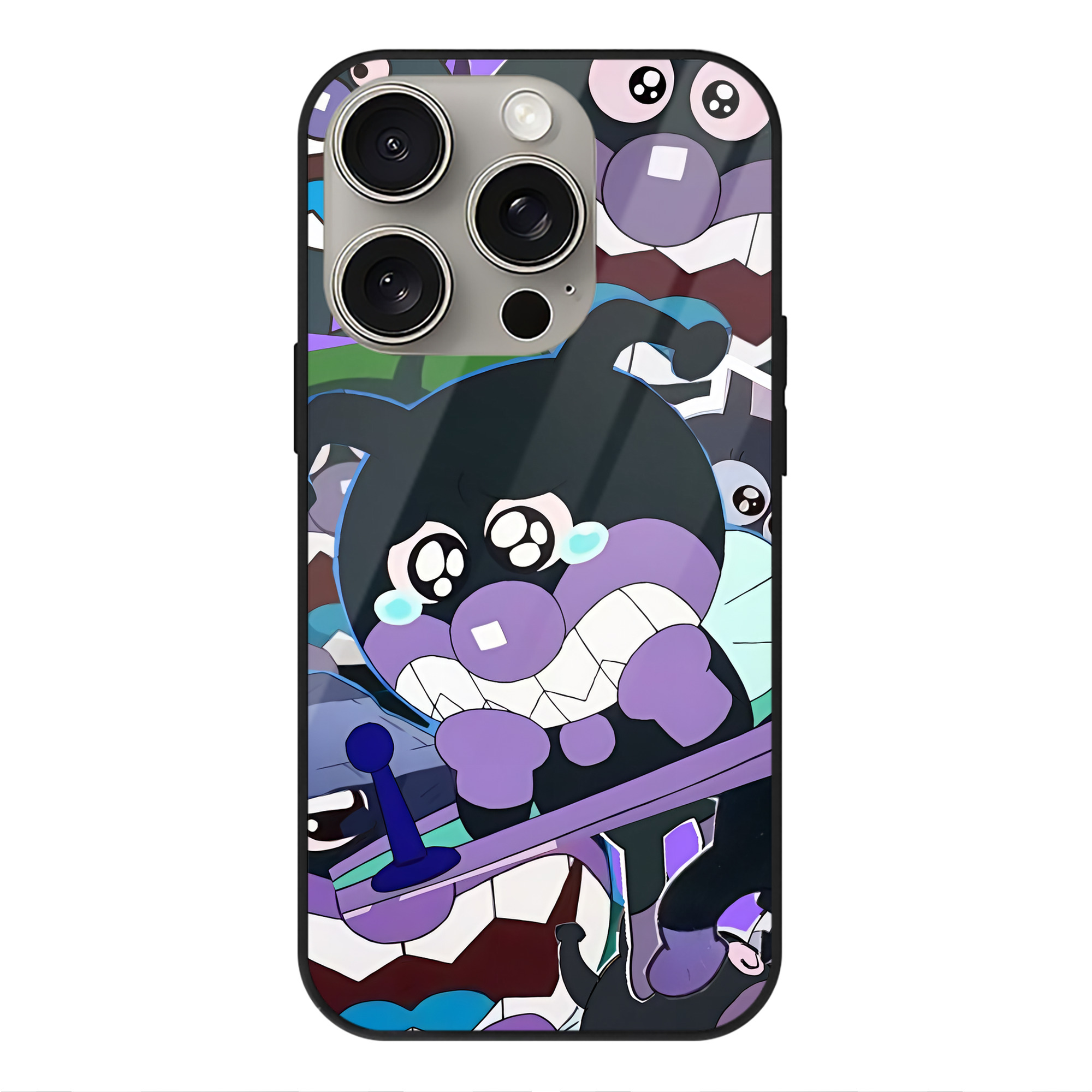 （画像用） アンパンマン Anpanman 【iPhone15Pro対応】スマホケース 耐衝撃＆黄変防止 背面ガラス