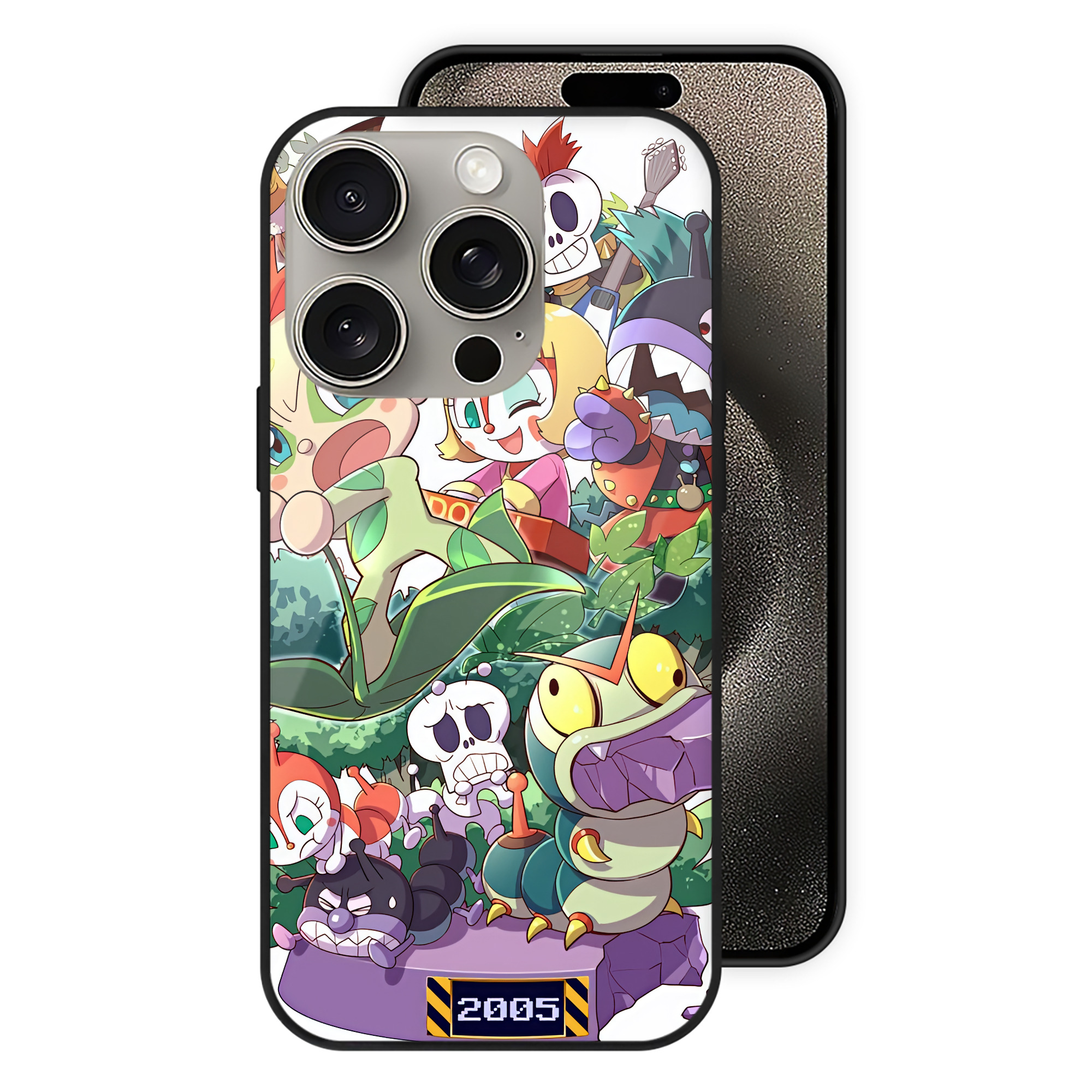 （画像用） アンパンマン Anpanman 【iPhone15Pro対応】スマホケース 耐衝撃＆黄変防止 背面ガラス