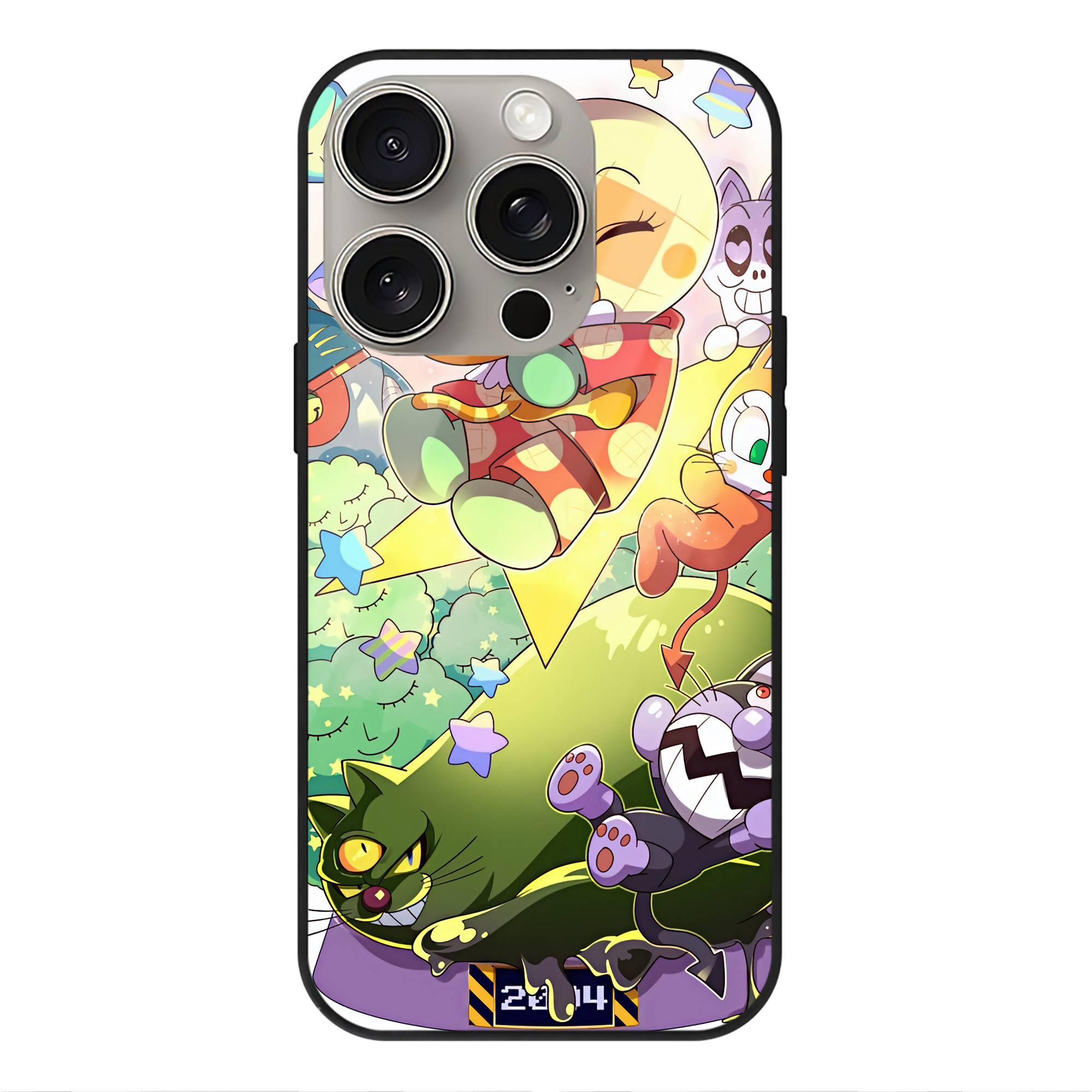（画像用） アンパンマン Anpanman 【iPhone15Pro対応】スマホケース 耐衝撃＆黄変防止 背面ガラス