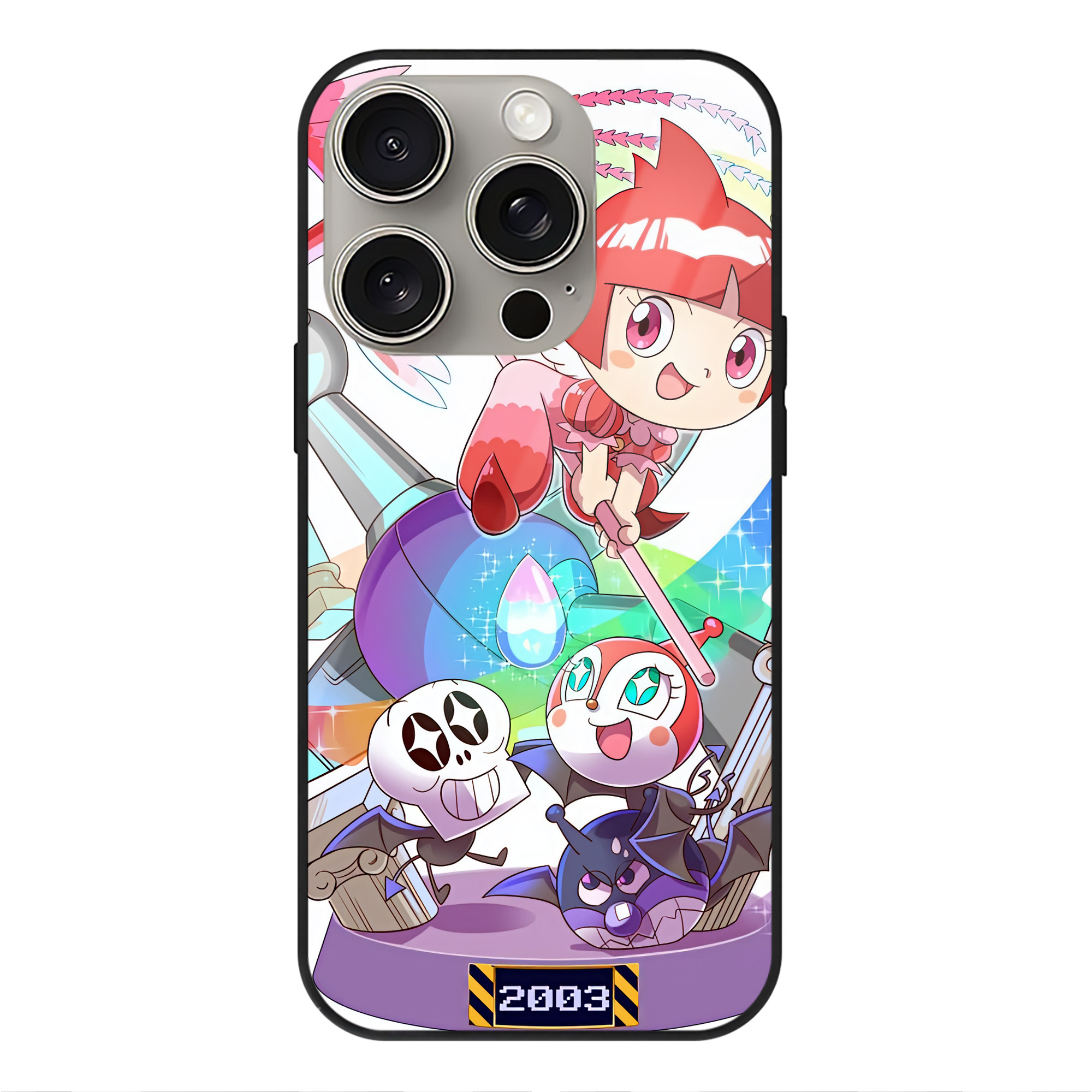 （画像用） アンパンマン Anpanman 【iPhone15Pro対応】スマホケース 耐衝撃＆黄変防止 背面ガラス