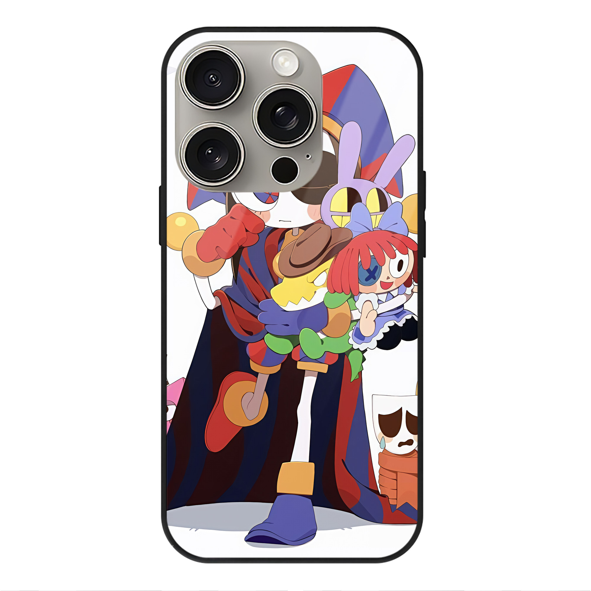 （画像用） アンパンマン Anpanman 【iPhone15Pro対応】スマホケース 耐衝撃＆黄変防止 背面ガラス