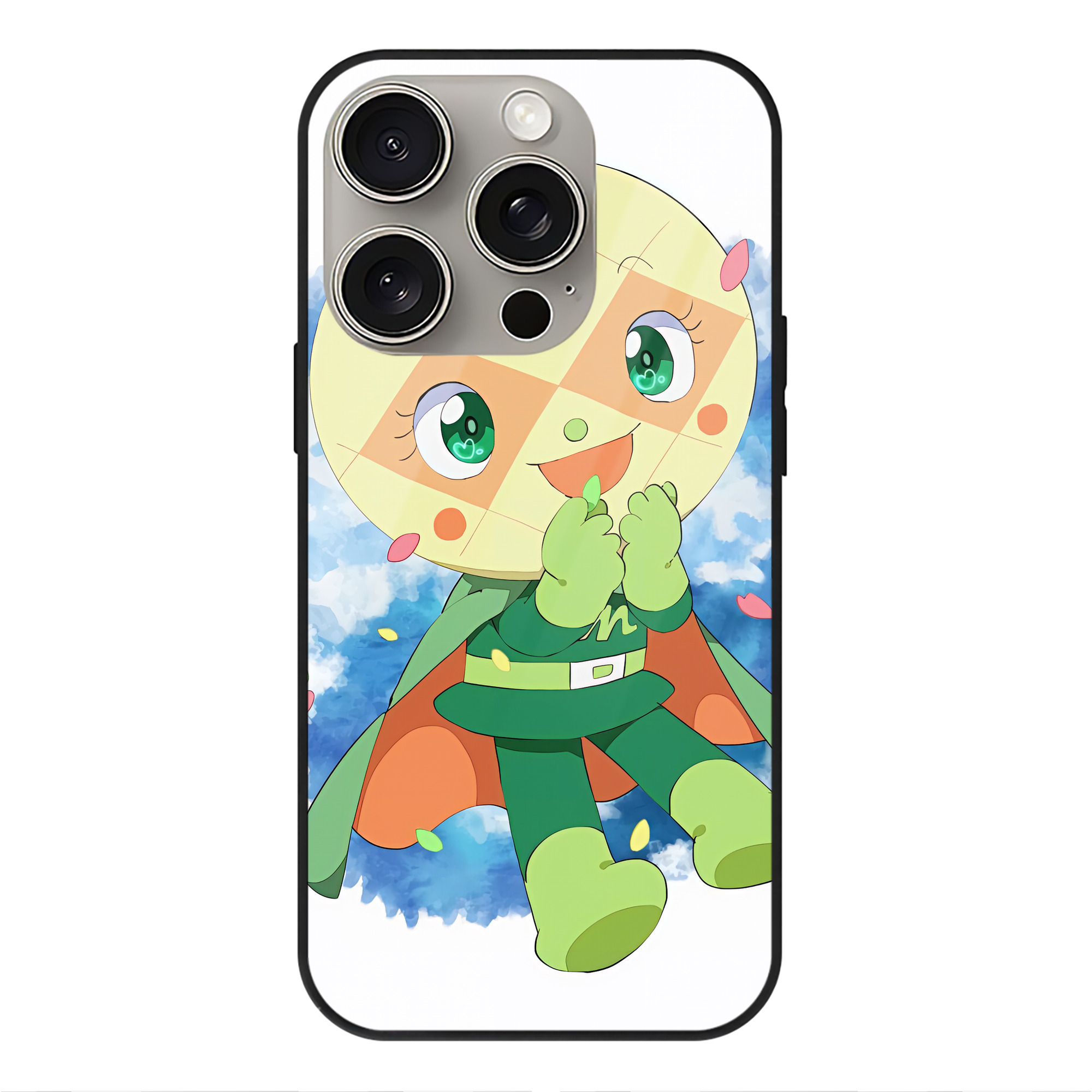 （画像用） アンパンマン Anpanman 【iPhone15Pro対応】スマホケース 耐衝撃＆黄変防止 背面ガラス