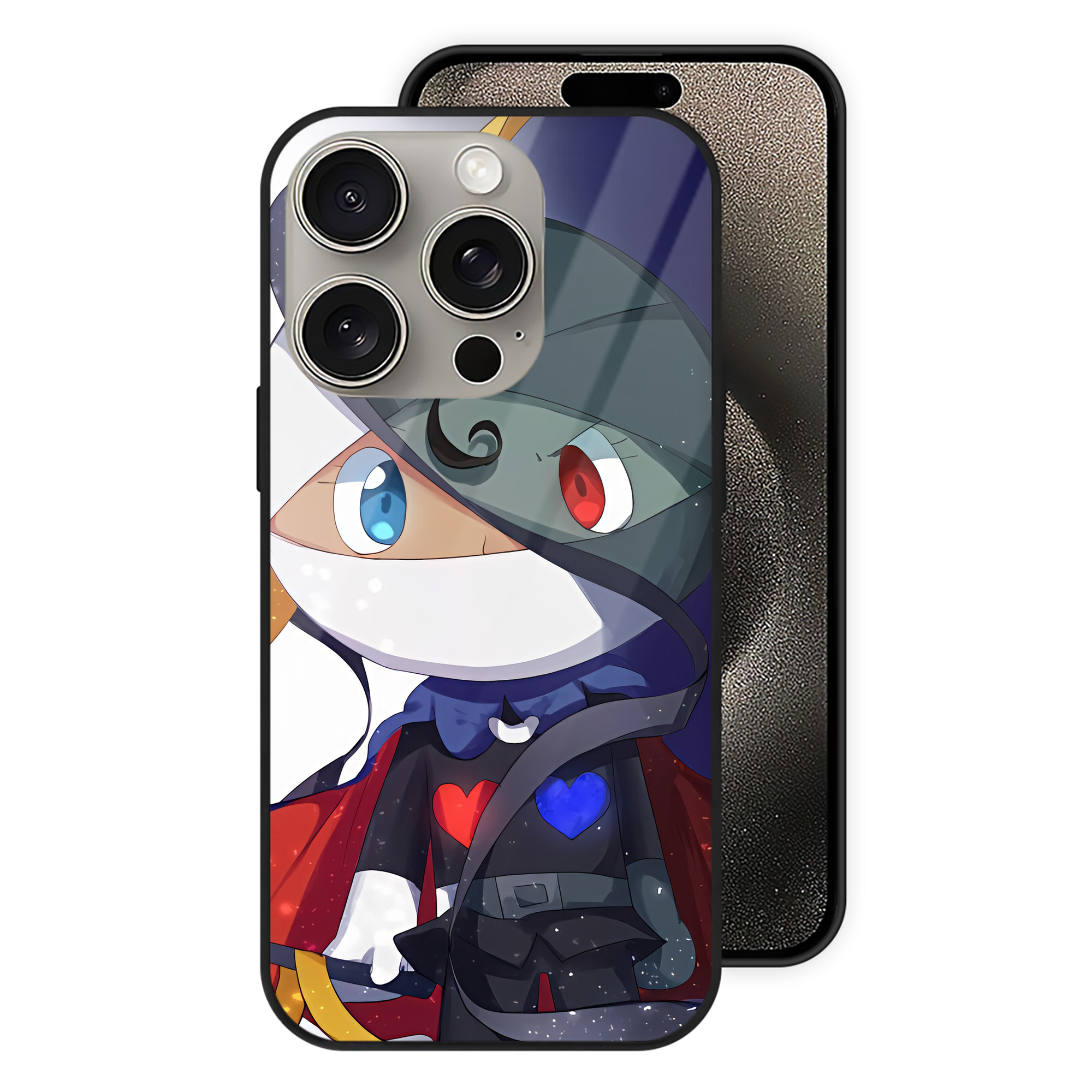 （画像用） アンパンマン Anpanman 【iPhone15Pro対応】スマホケース 耐衝撃＆黄変防止 背面ガラス