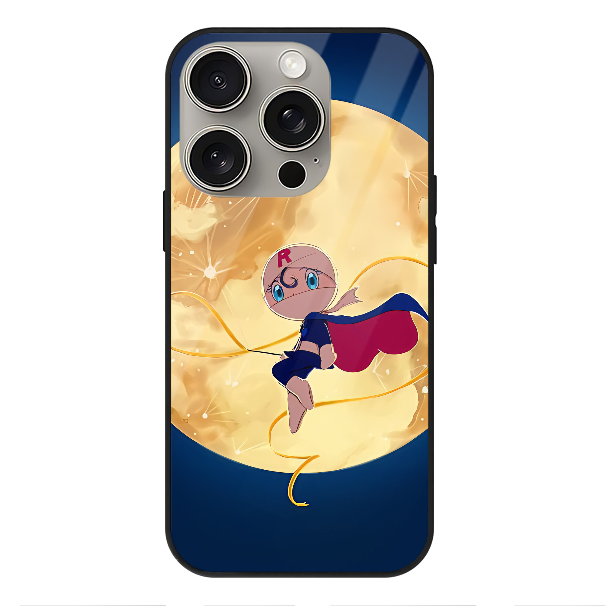 （画像用） アンパンマン Anpanman 【iPhone15Pro対応】スマホケース 耐衝撃＆黄変防止 背面ガラス