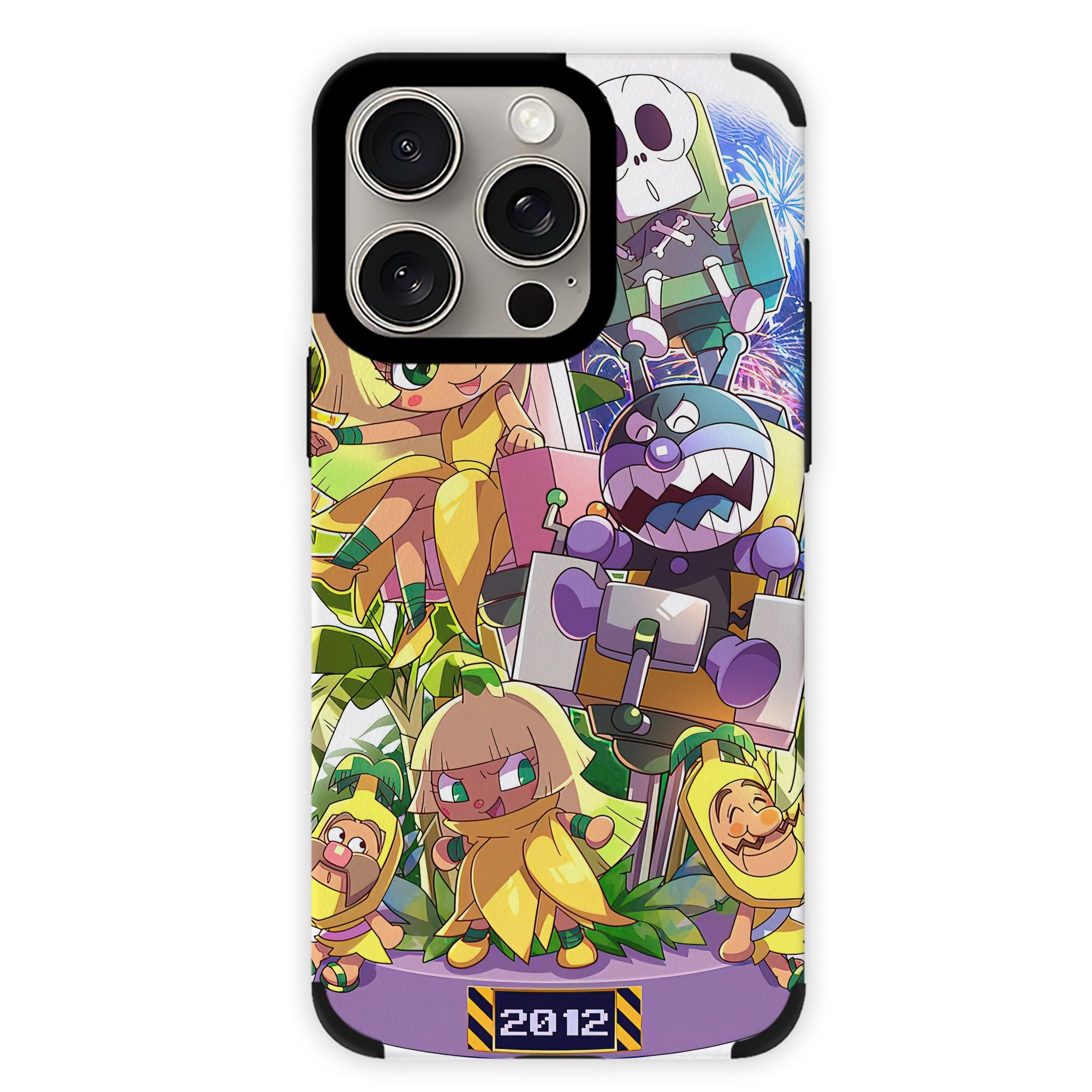 （画像用） アンパンマン Anpanman 【iPhone15ProMax対応】 PUレザー スマホケース 耐衝撃＆黄変防止
