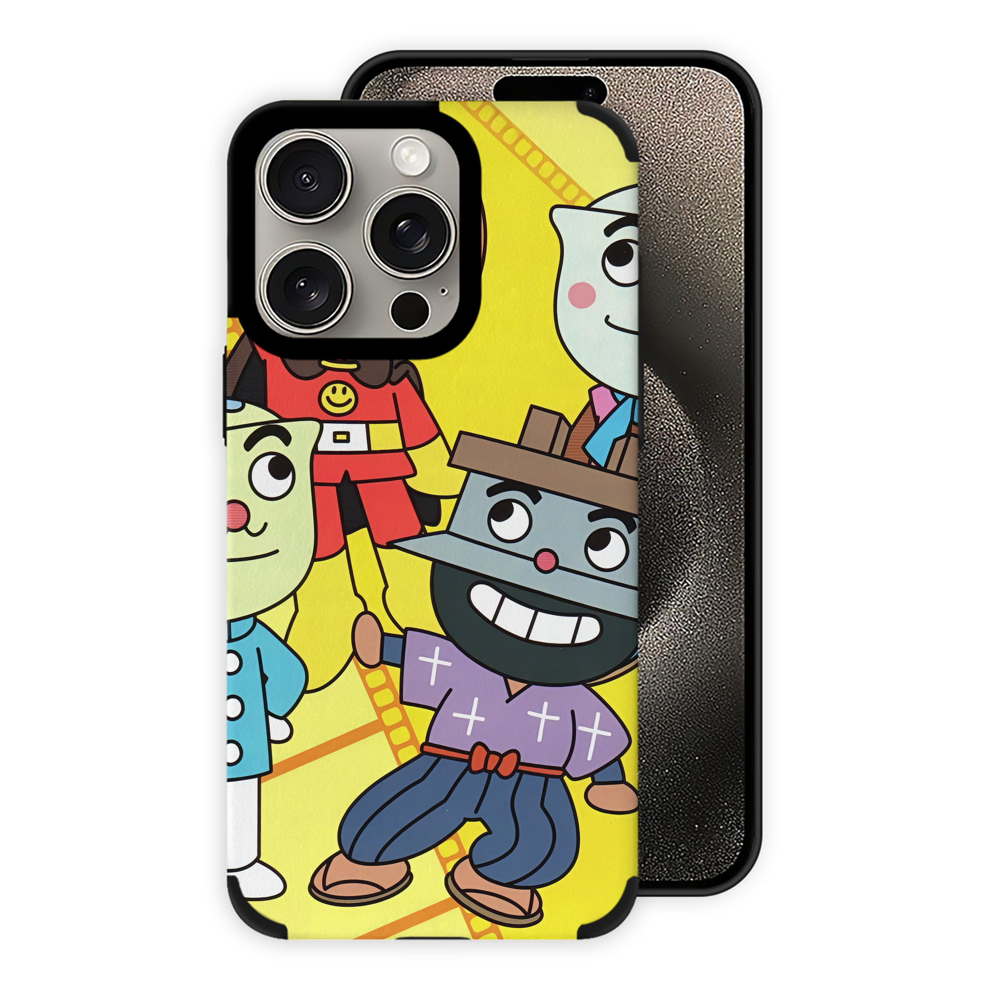 （画像用） アンパンマン Anpanman 【iPhone15ProMax対応】 PUレザー スマホケース 耐衝撃＆黄変防止