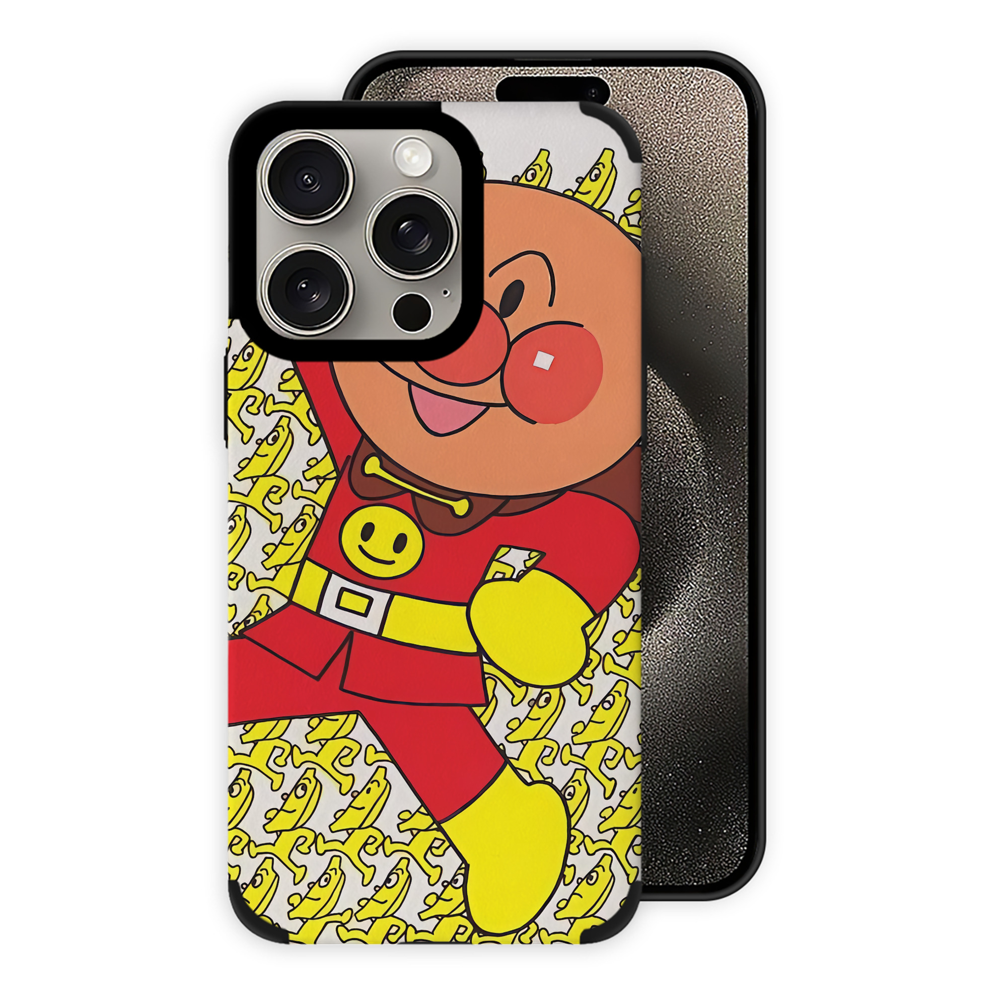 （画像用） アンパンマン Anpanman 【iPhone15ProMax対応】 PUレザー スマホケース 耐衝撃＆黄変防止