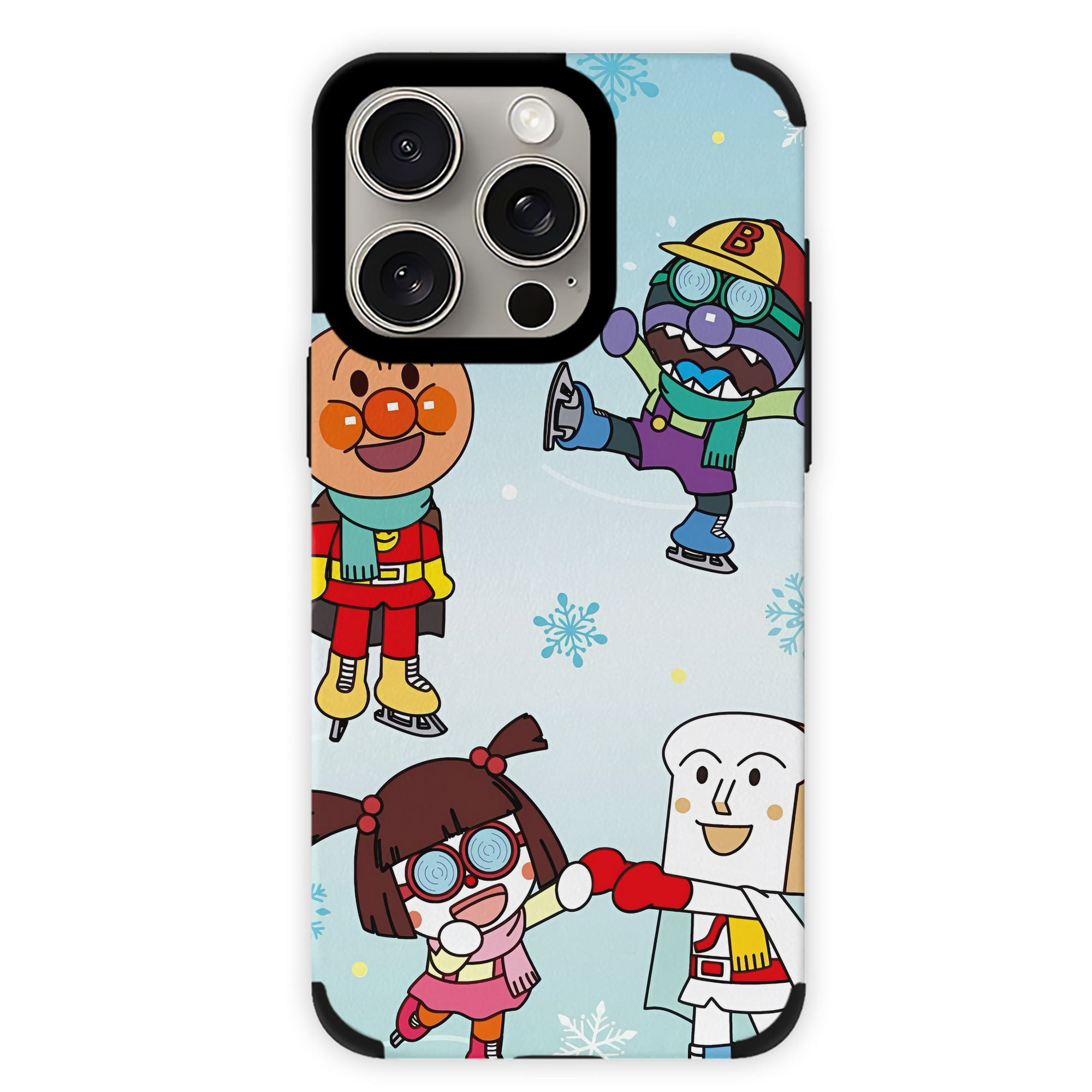 （画像用） アンパンマン Anpanman 【iPhone15ProMax対応】 PUレザー スマホケース 耐衝撃＆黄変防止