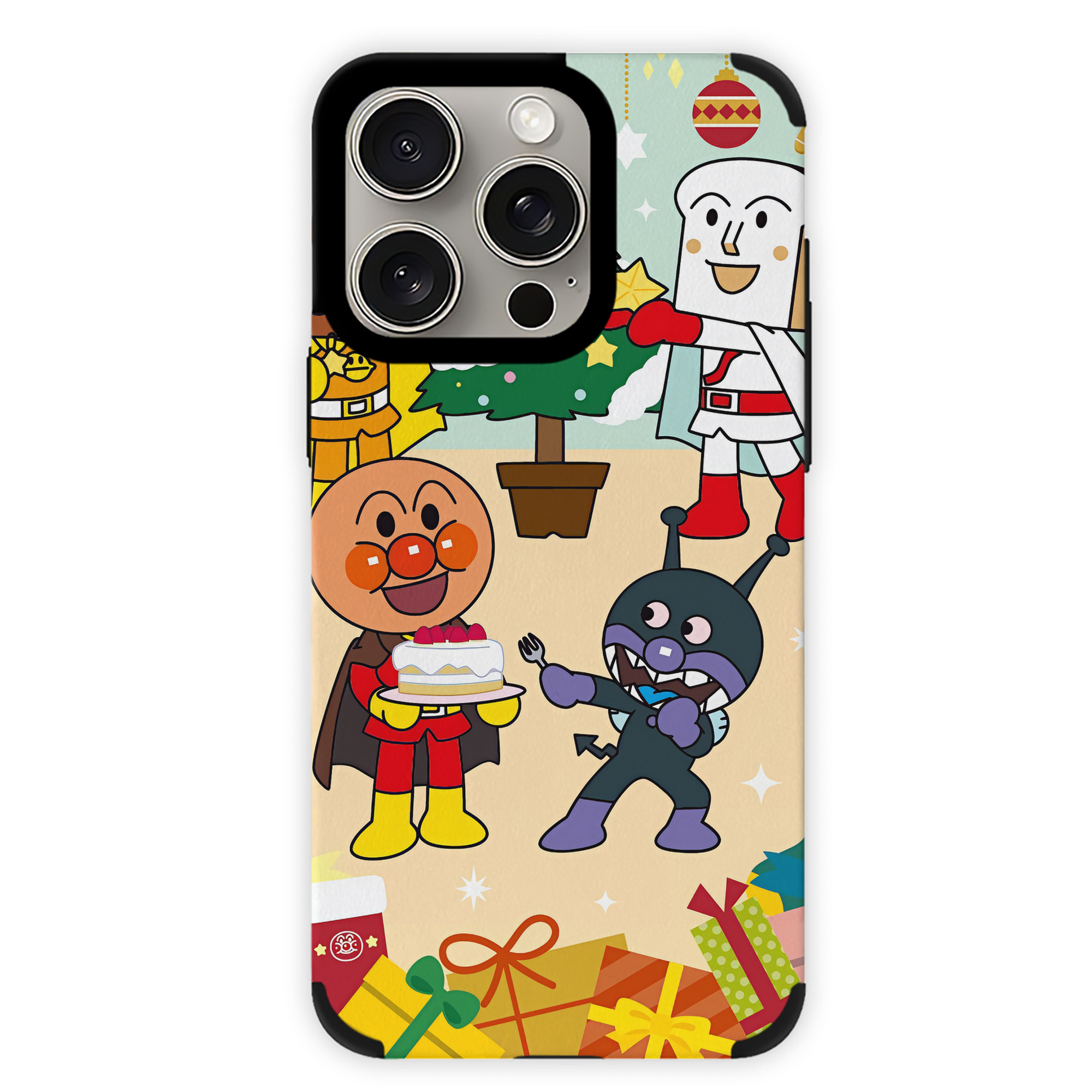 （画像用） アンパンマン Anpanman 【iPhone15ProMax対応】 PUレザー スマホケース 耐衝撃＆黄変防止