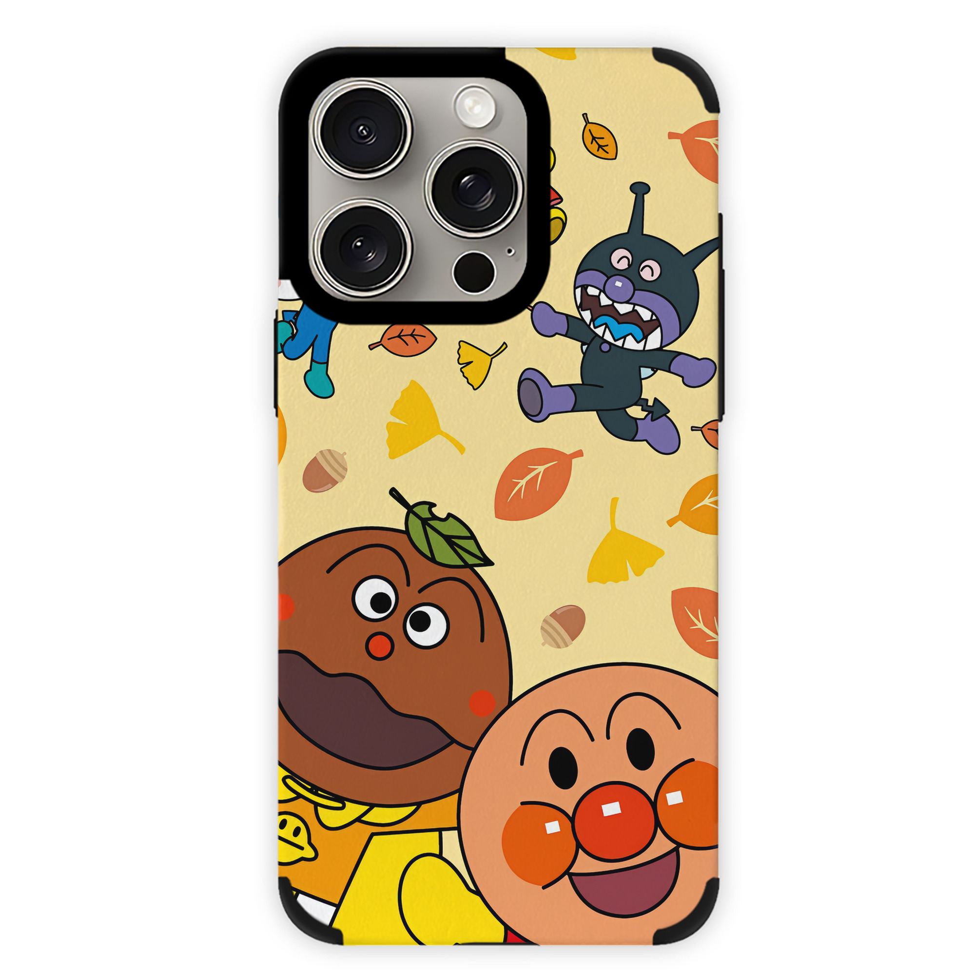 （画像用） アンパンマン Anpanman 【iPhone15ProMax対応】 PUレザー スマホケース 耐衝撃＆黄変防止