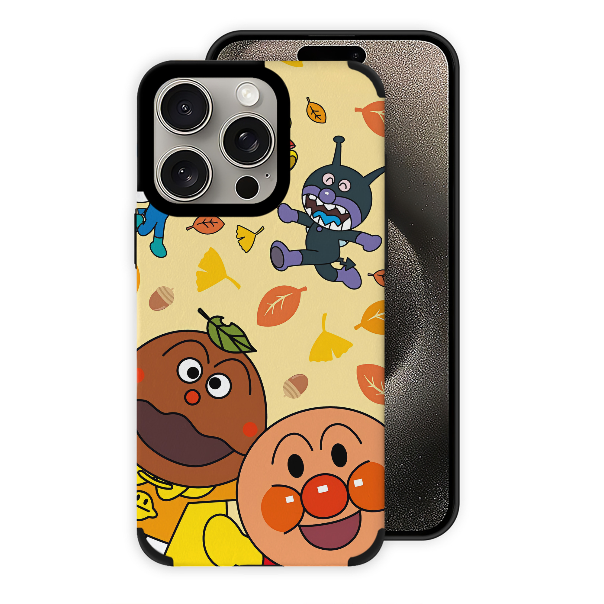（画像用） アンパンマン Anpanman 【iPhone15ProMax対応】 PUレザー スマホケース 耐衝撃＆黄変防止