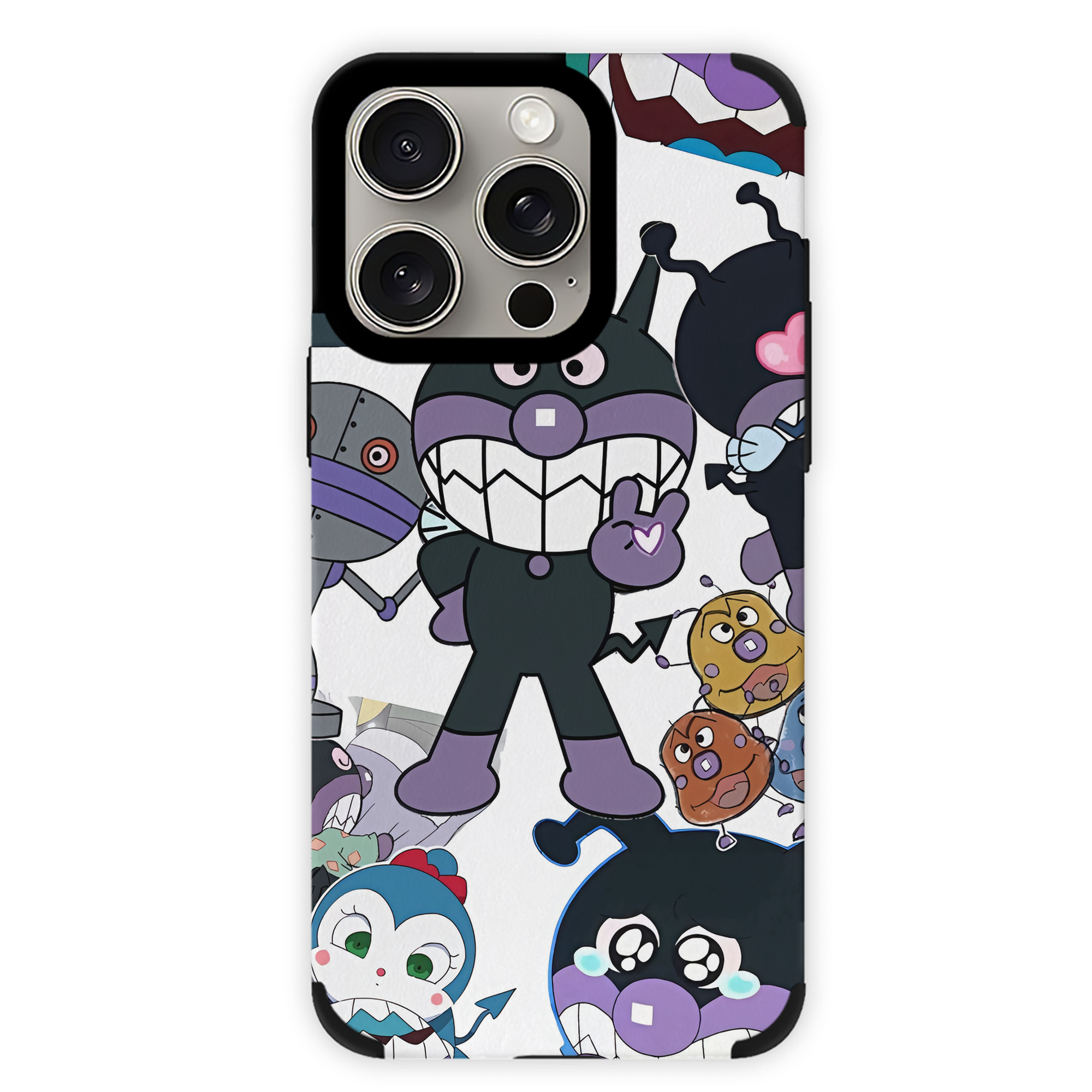 （画像用） アンパンマン Anpanman 【iPhone15ProMax対応】 PUレザー スマホケース 耐衝撃＆黄変防止