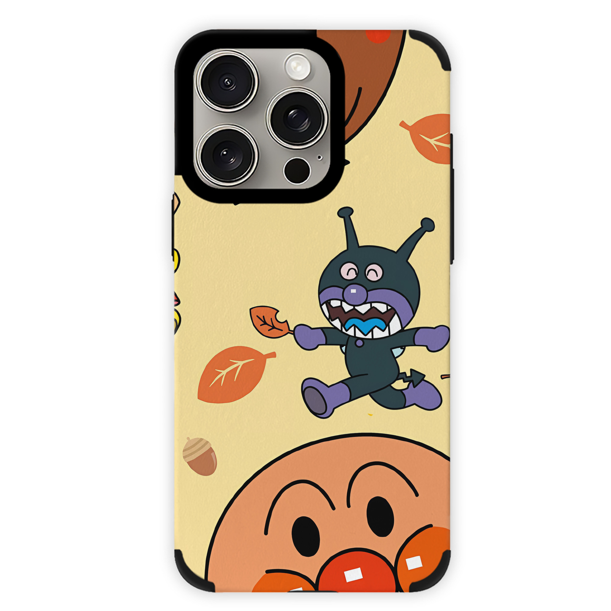 （画像用） アンパンマン Anpanman 【iPhone15ProMax対応】 PUレザー スマホケース 耐衝撃＆黄変防止